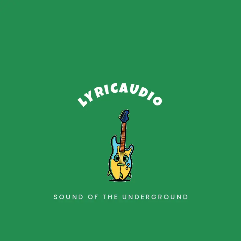 Surfboard and electric guitar band logo