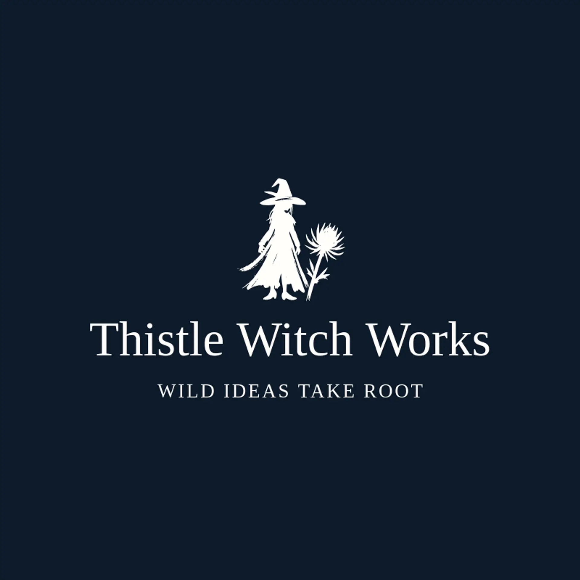 Thistle Witch Works logo for witch