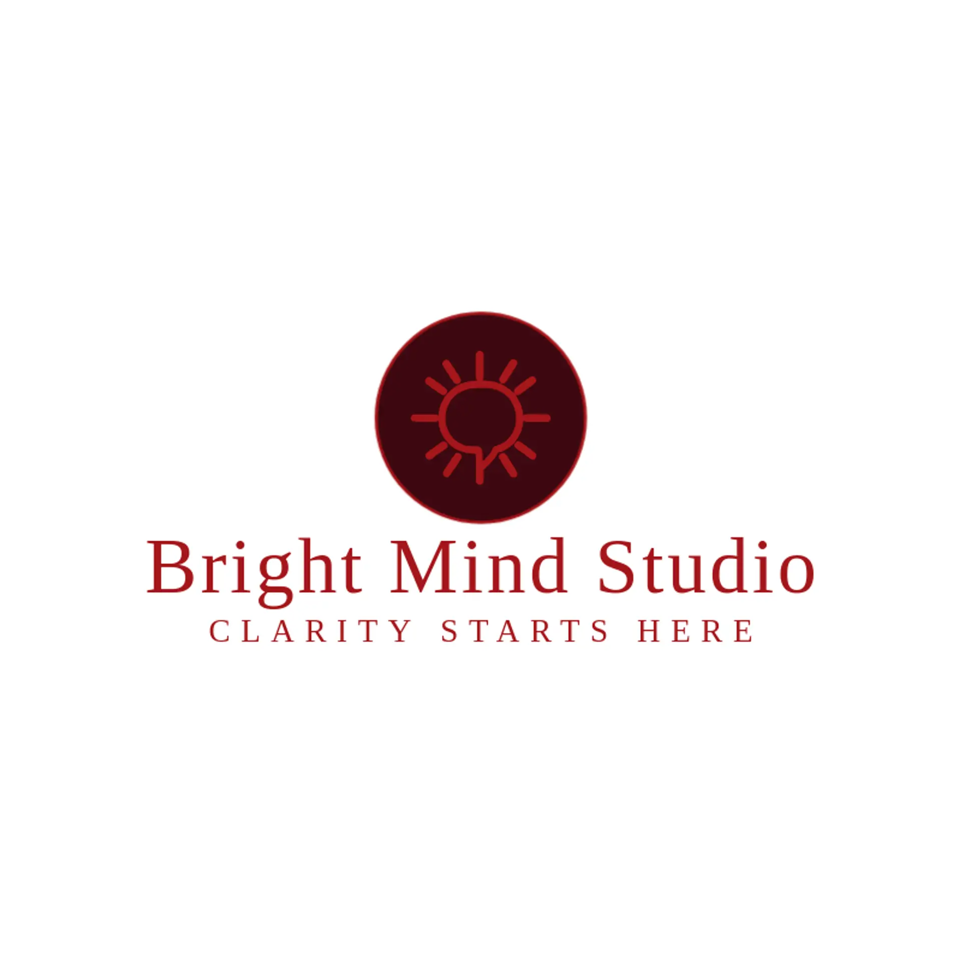 Bright Mind Studio logo for therapy