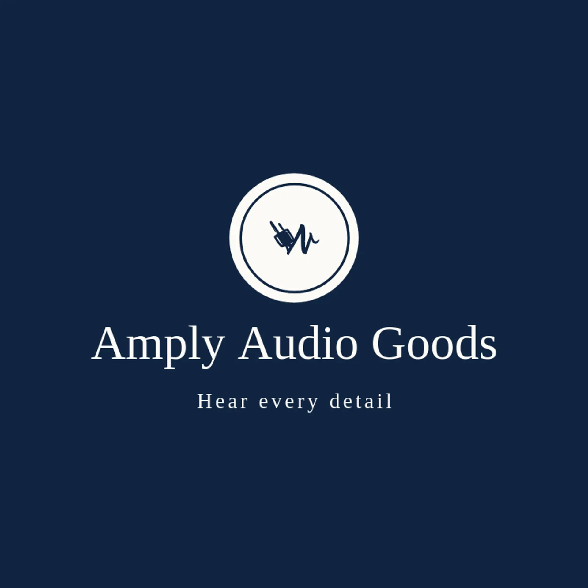 Amply Audio Goods logo for plug