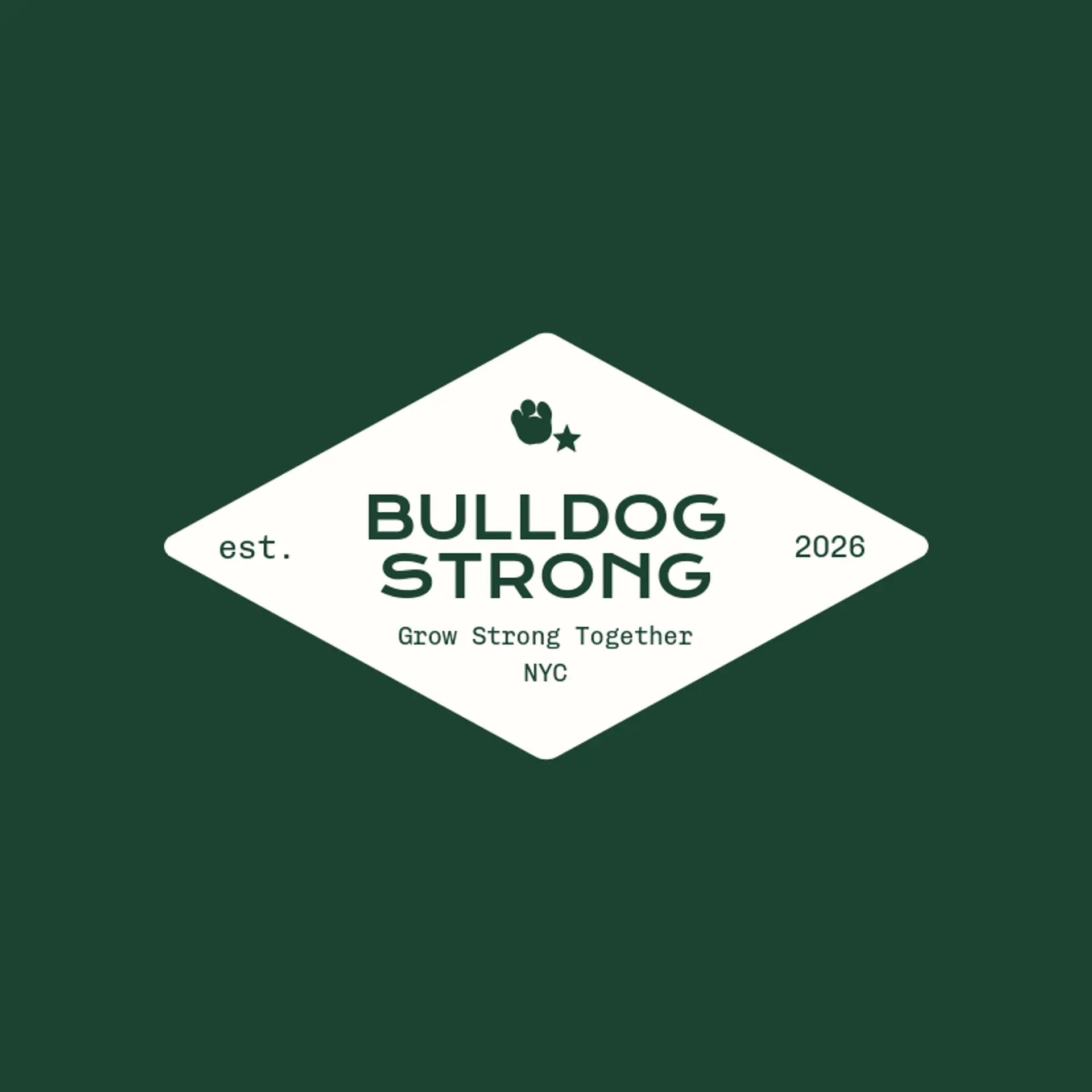 Bulldog Strong logo for bulldog