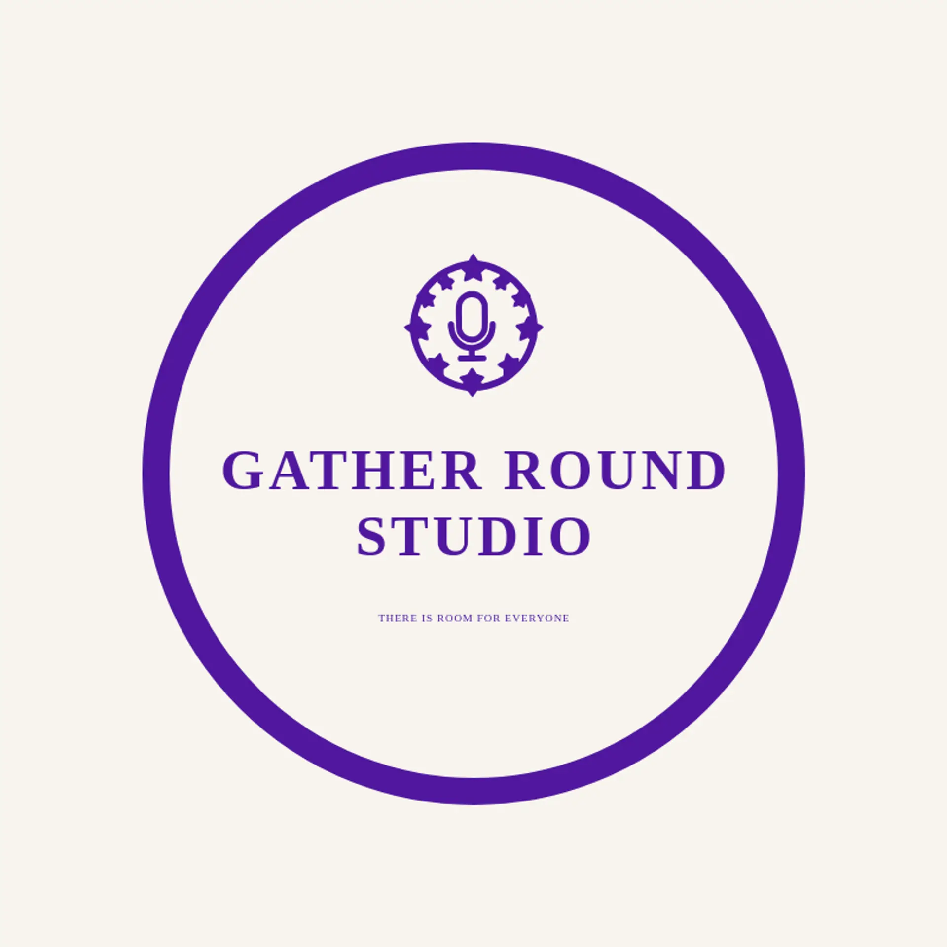 Gather Round Studio logo for talk show