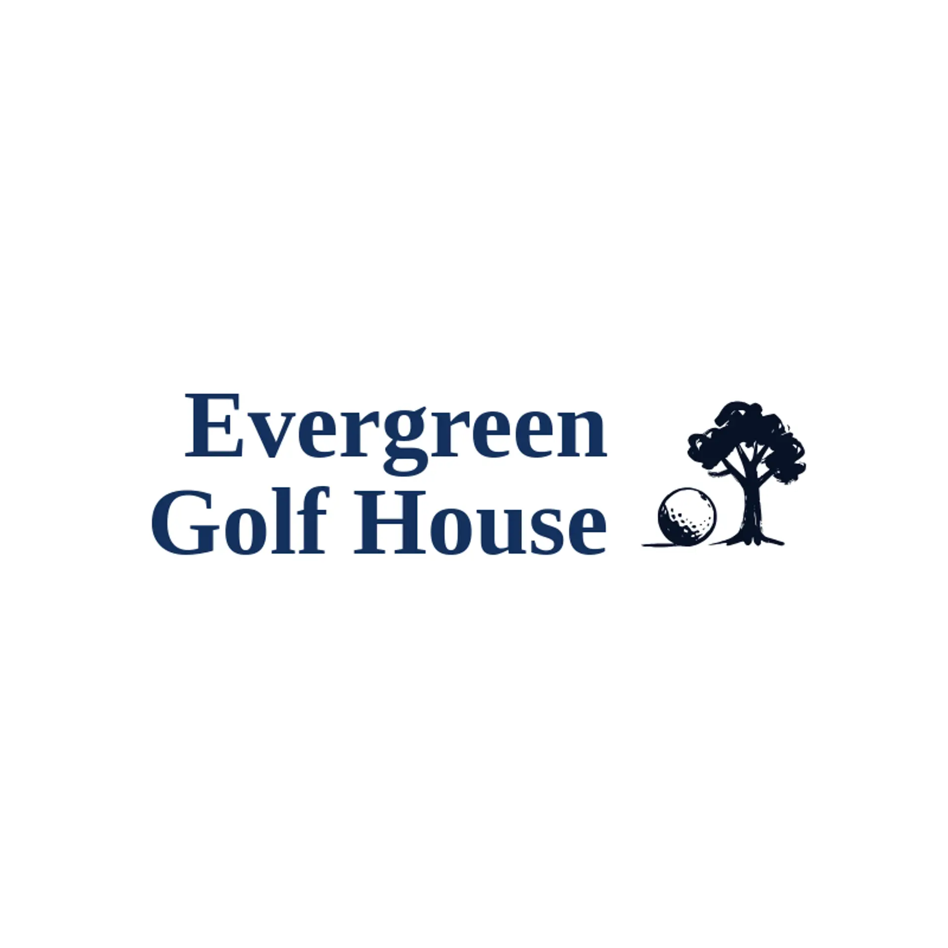 Evergreen Golf House logo for golf ball