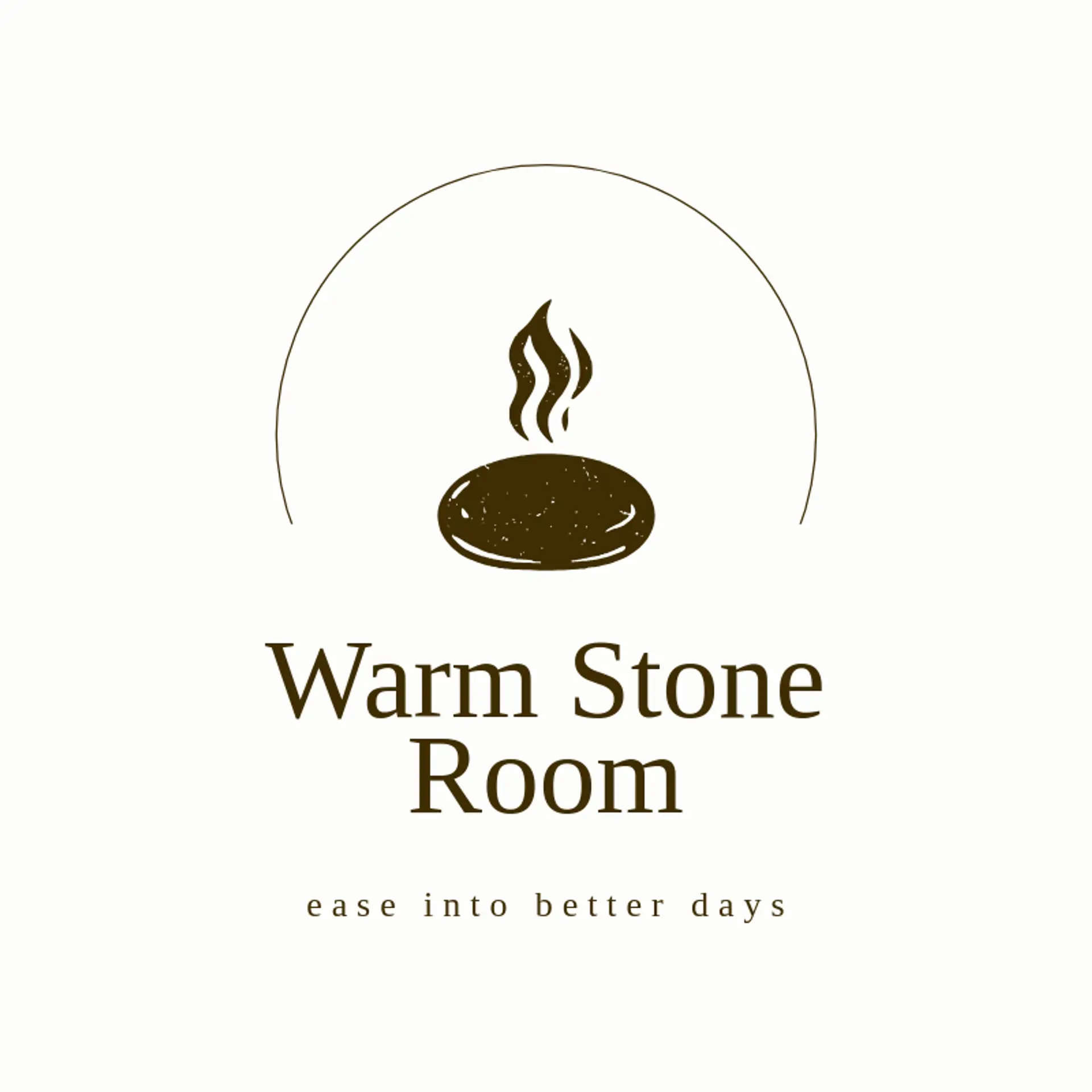 Warm Stone Room logo for massage