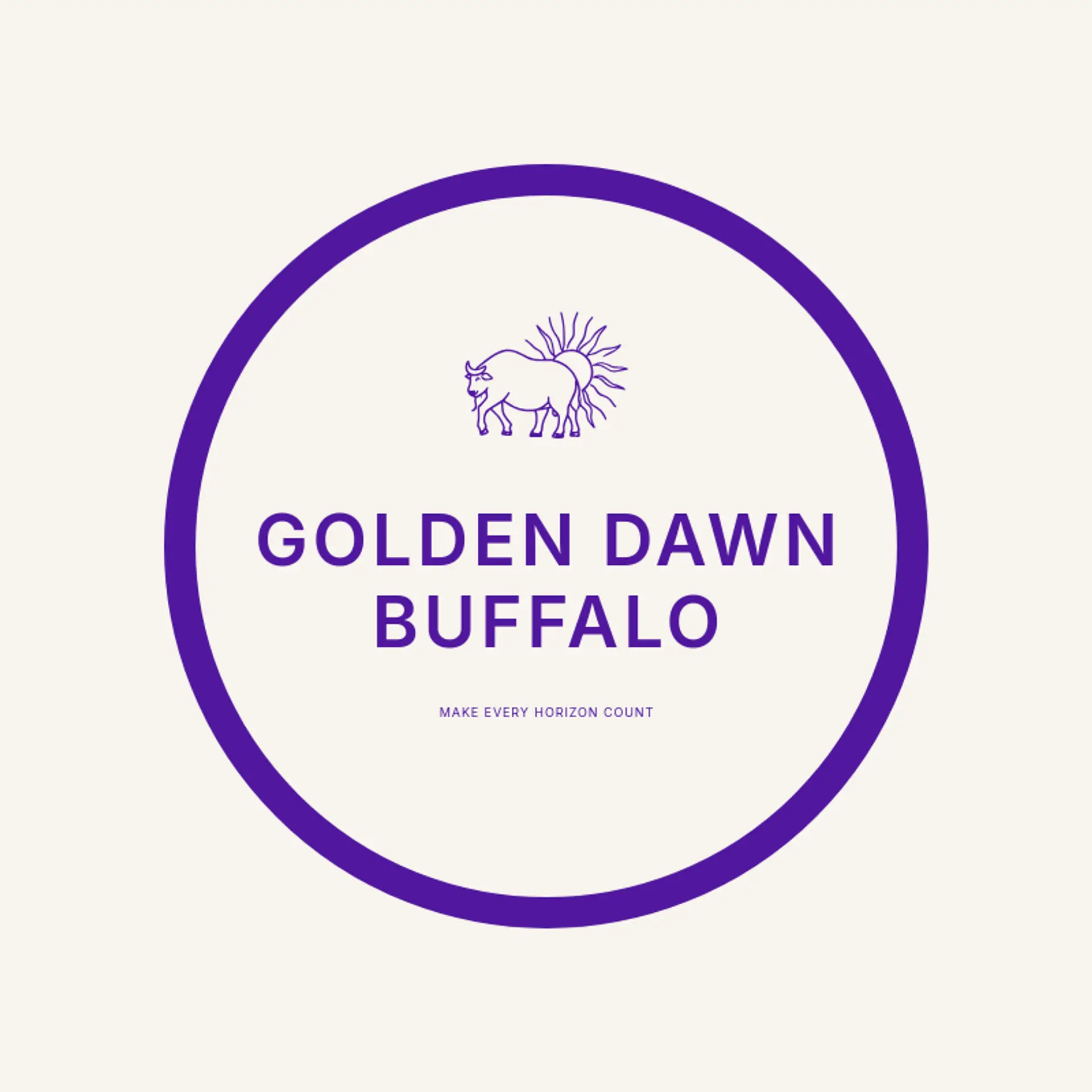 Golden Dawn Buffalo logo for buffalo