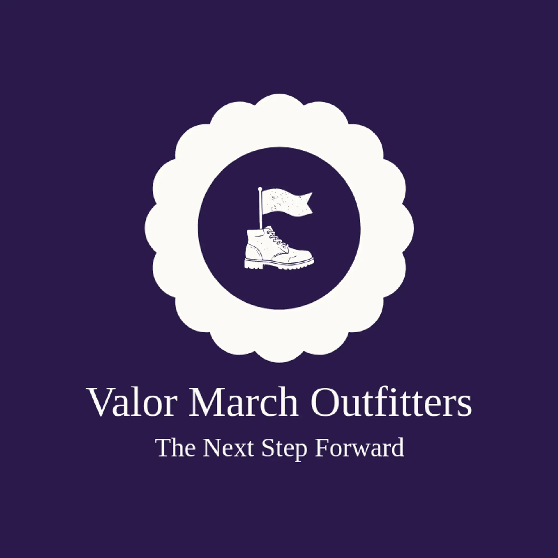 Valor March Outfitters logo for army
