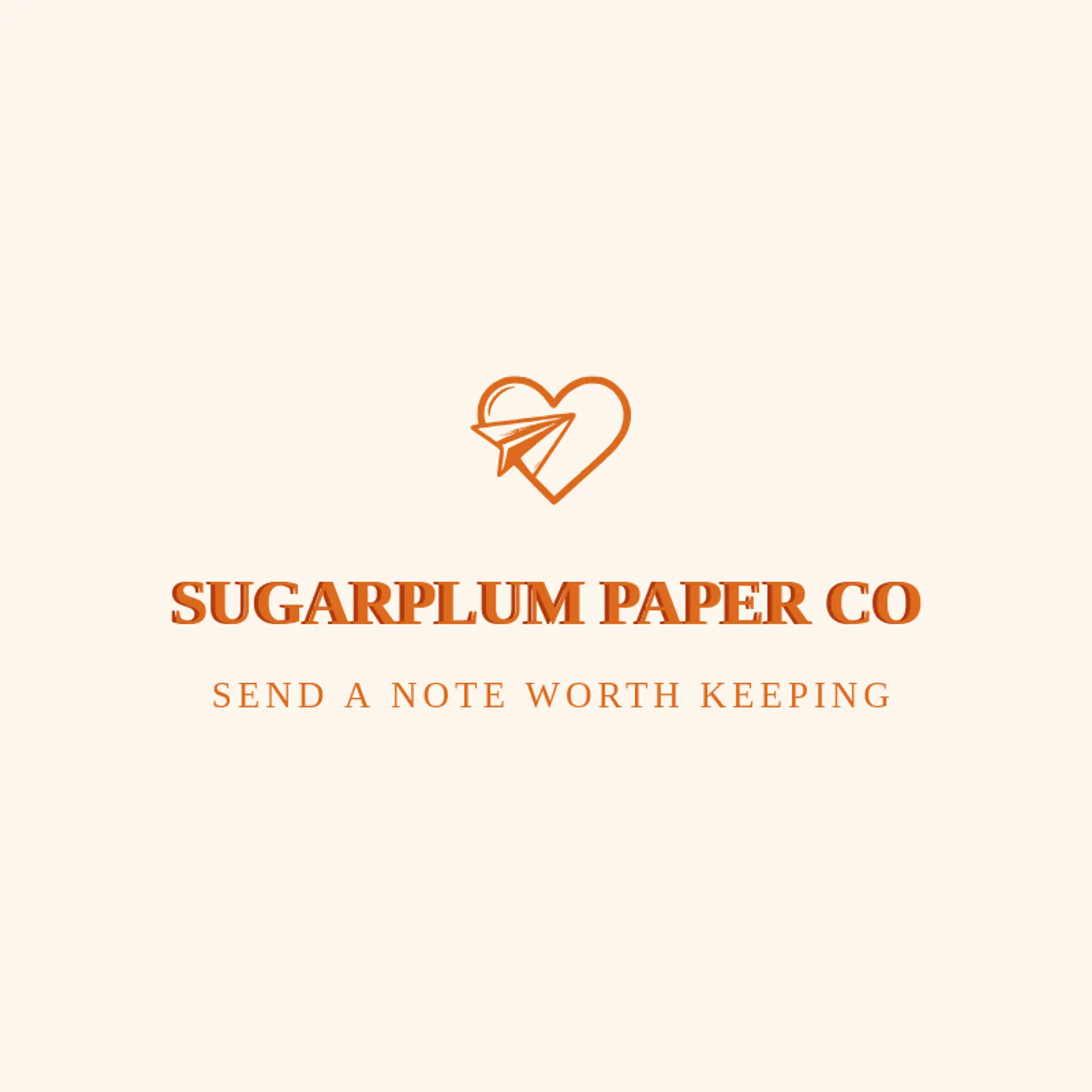 Sugarplum Paper Co logo for valentine