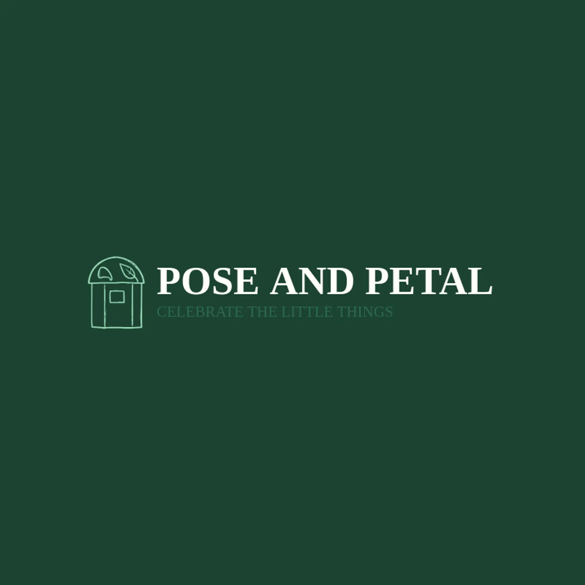 Pose and Petal logo for photo booth
