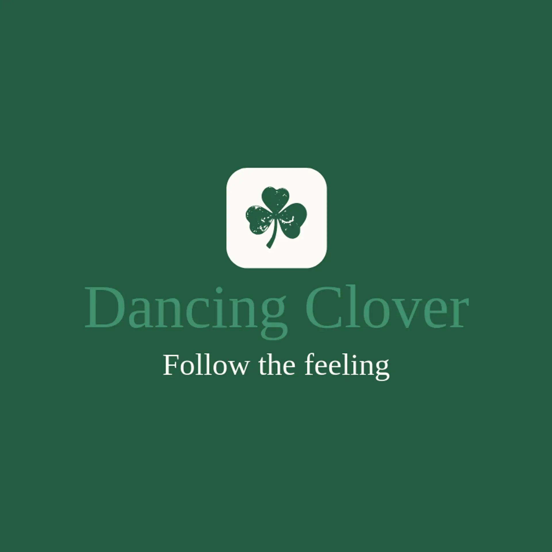 Dancing Clover logo for hippie