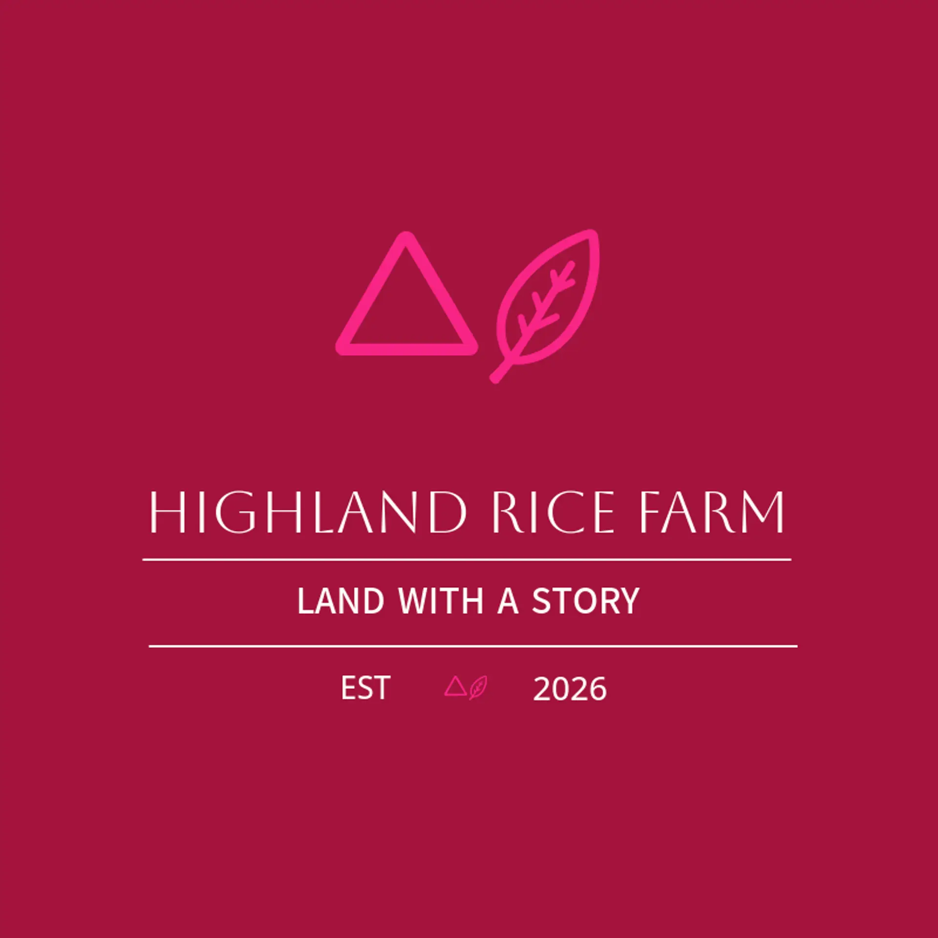 Highland Rice Farm logo for rice
