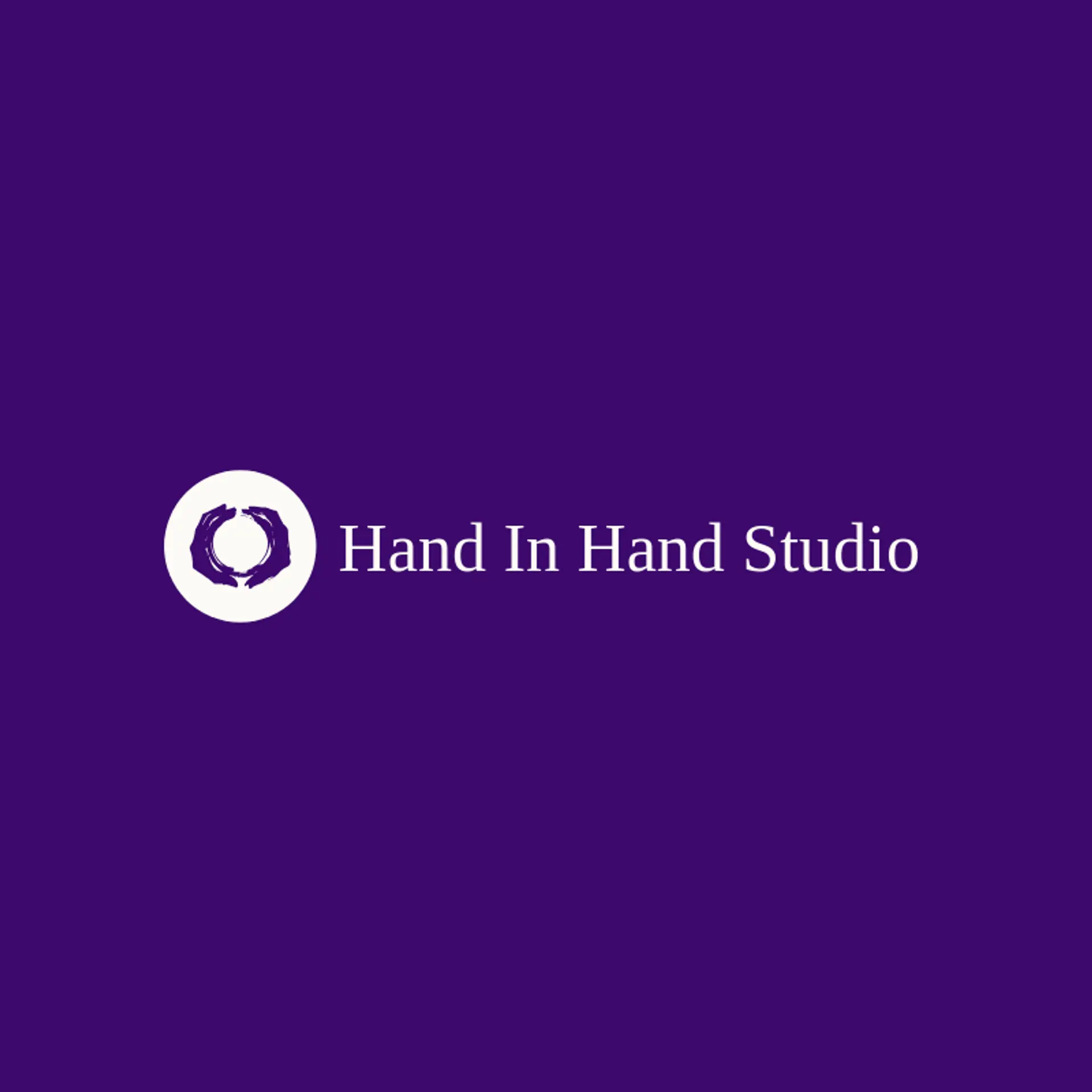 Hand In Hand Studio logo for hands