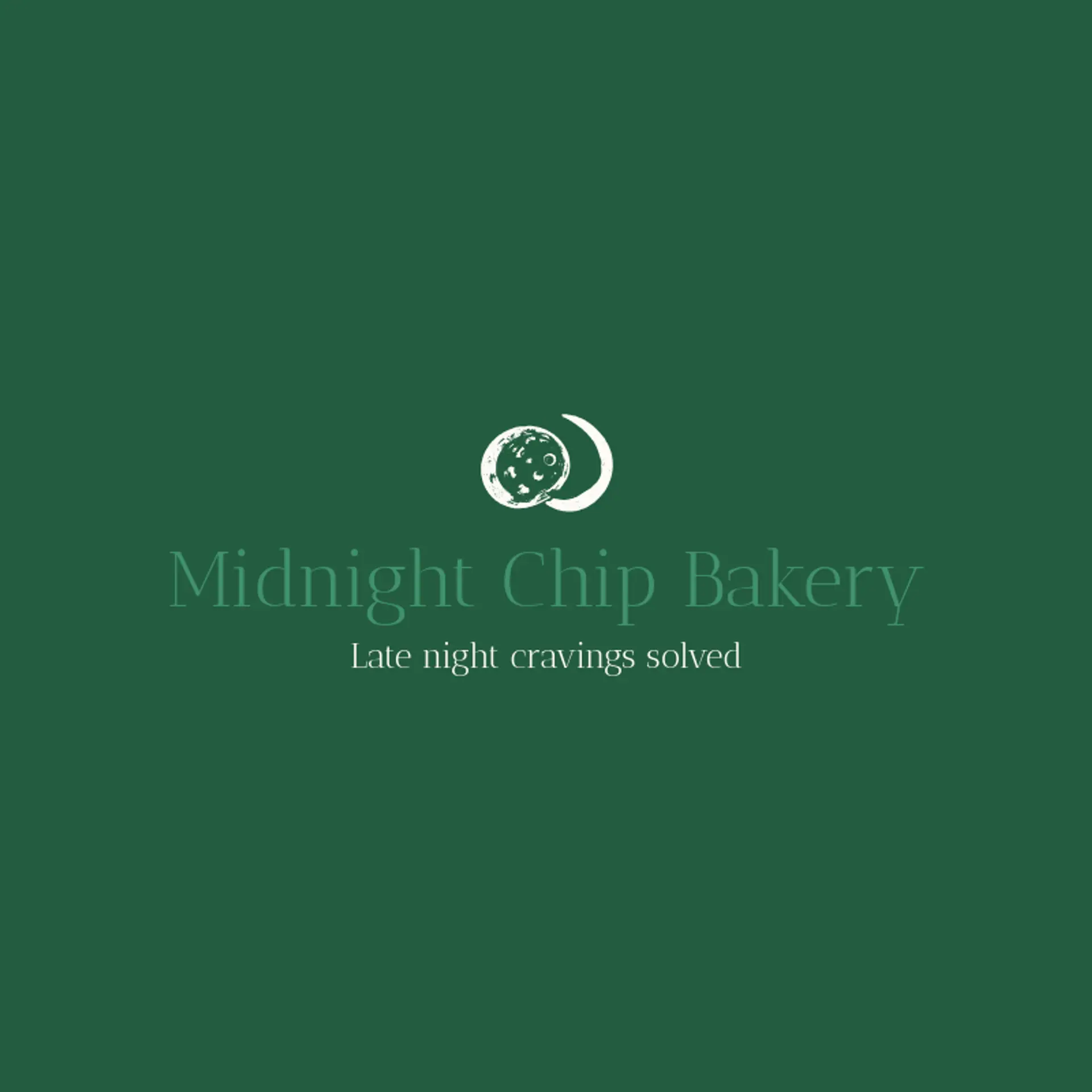 Midnight Chip Bakery logo for cookie