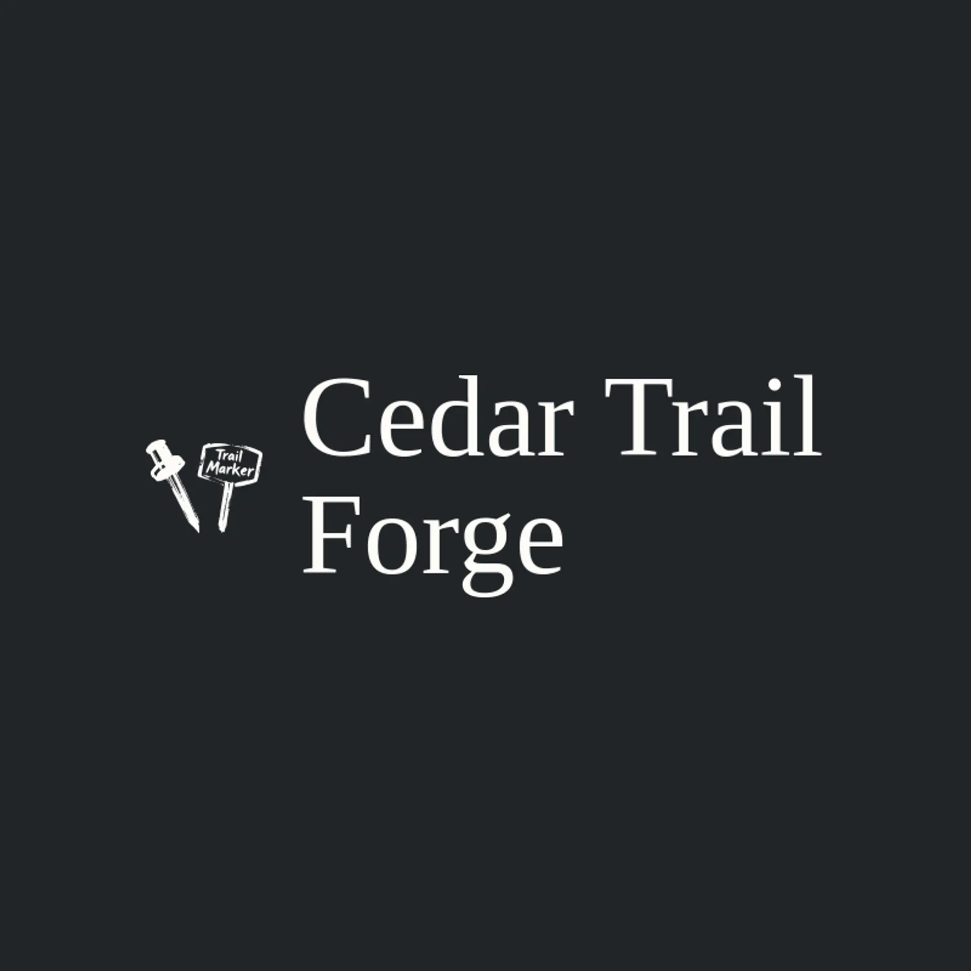 Cedar Trail Forge logo for farrier