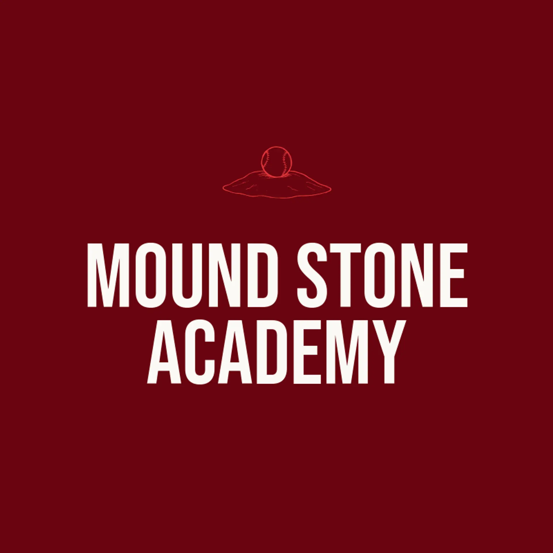 Mound Stone Academy logo for baseball