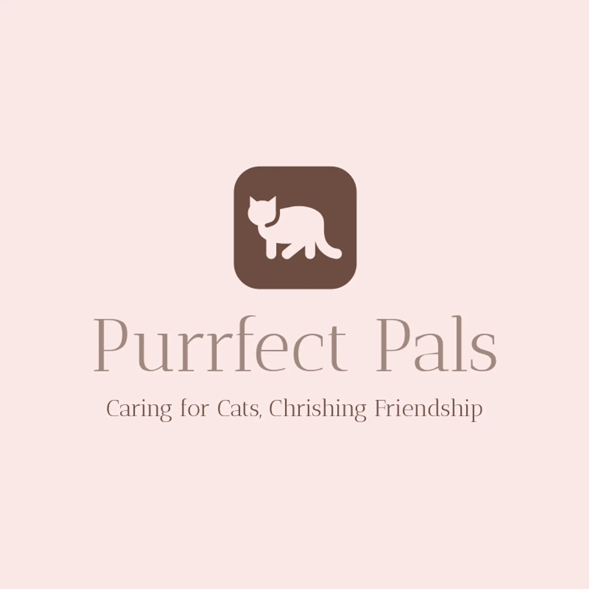 Purrfect Pals logo for cat pet care