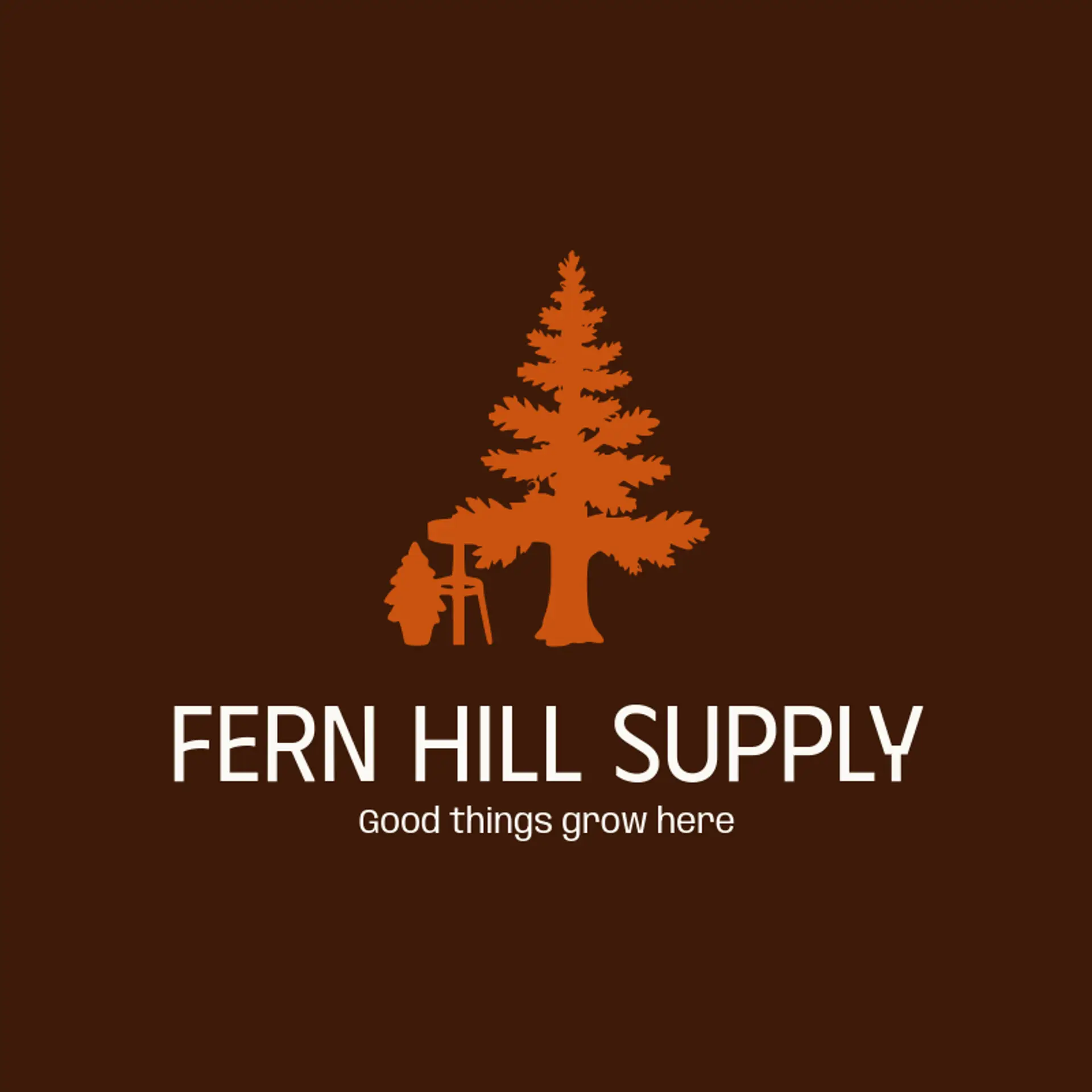 Fern Hill Supply logo for evergreen