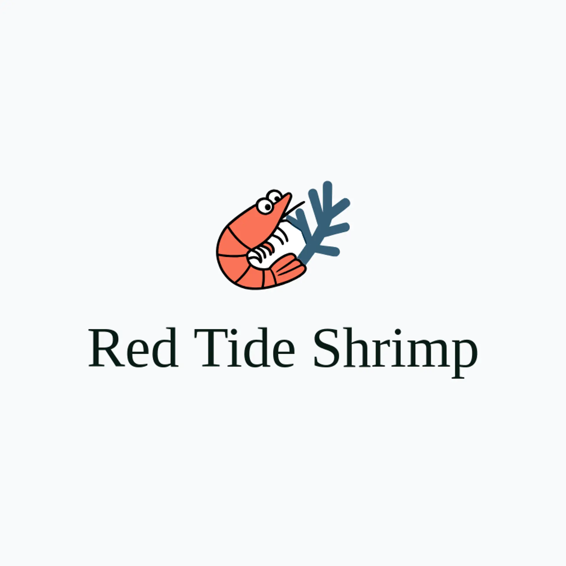 Red Tide Shrimp logo for shrimp