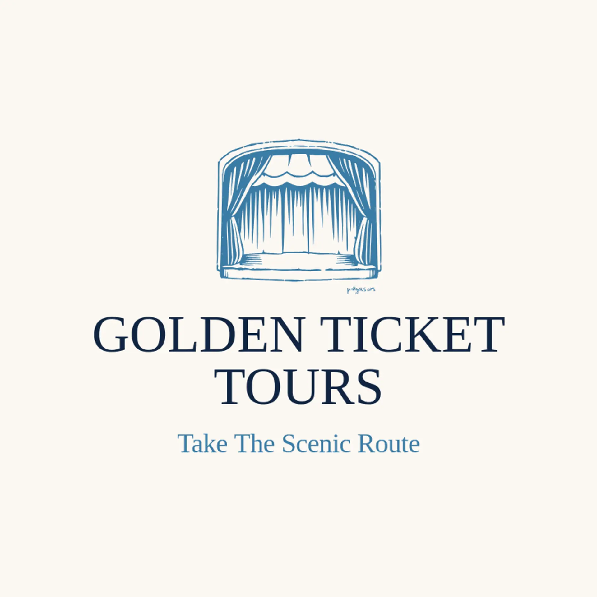 Golden Ticket Tours logo for broadway