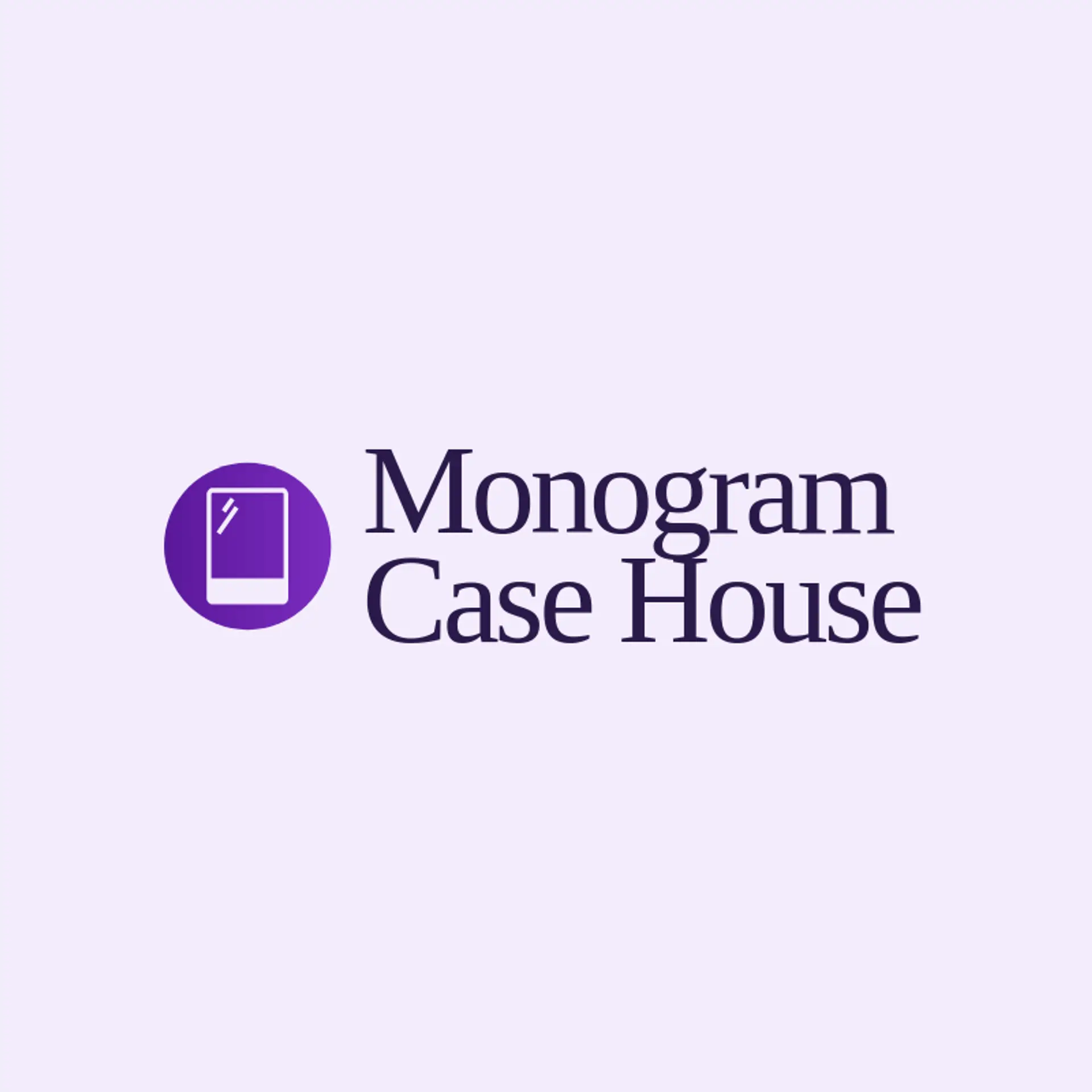 Monogram Case House logo for case