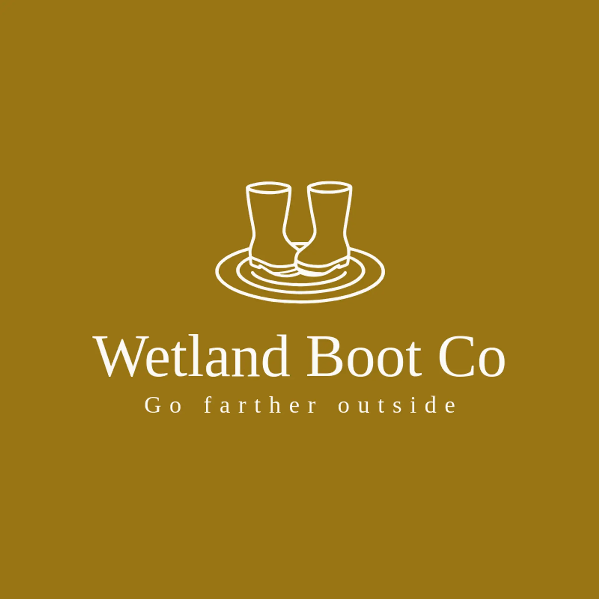Wetland Boot Co logo for rain