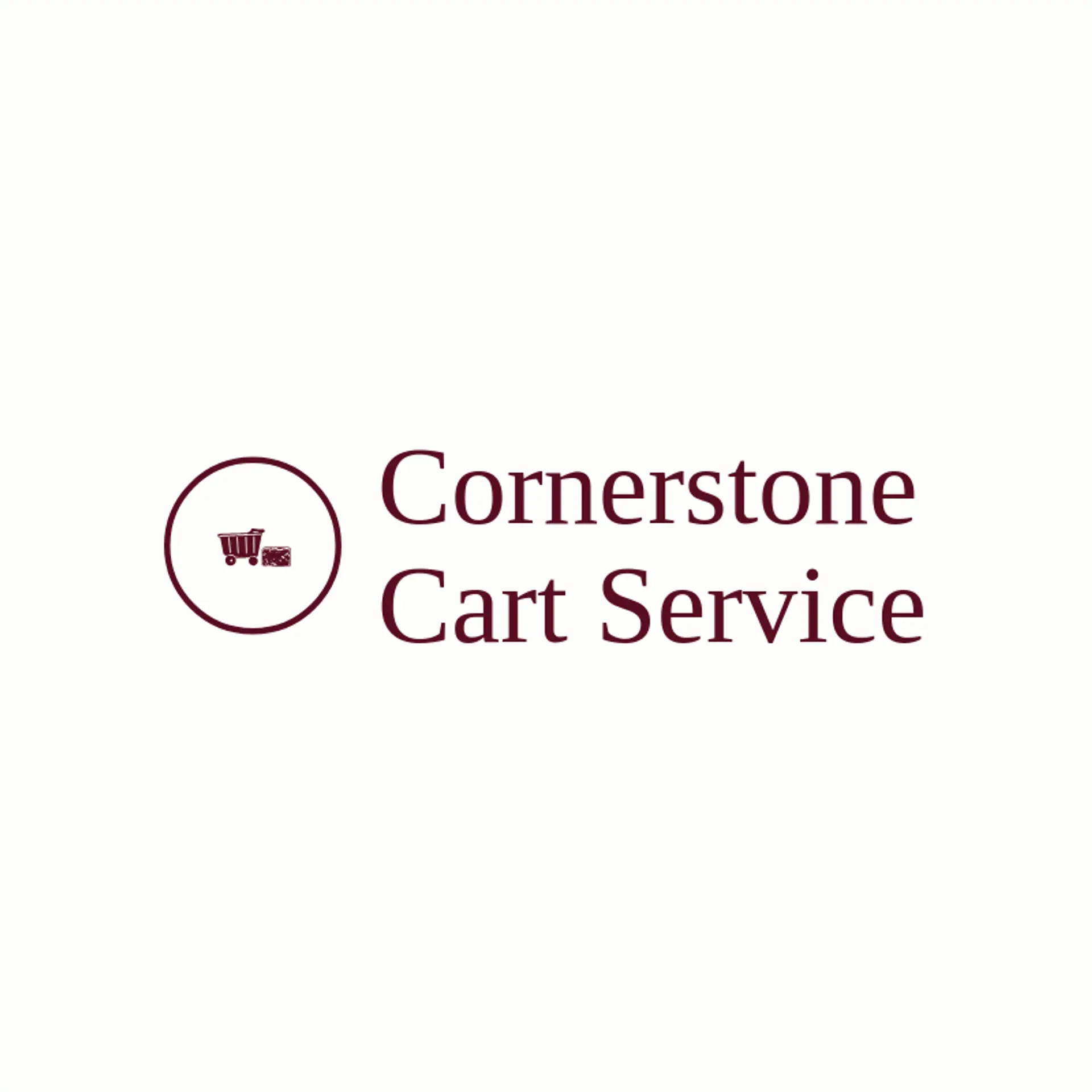 Cornerstone Cart Service logo for garbage
