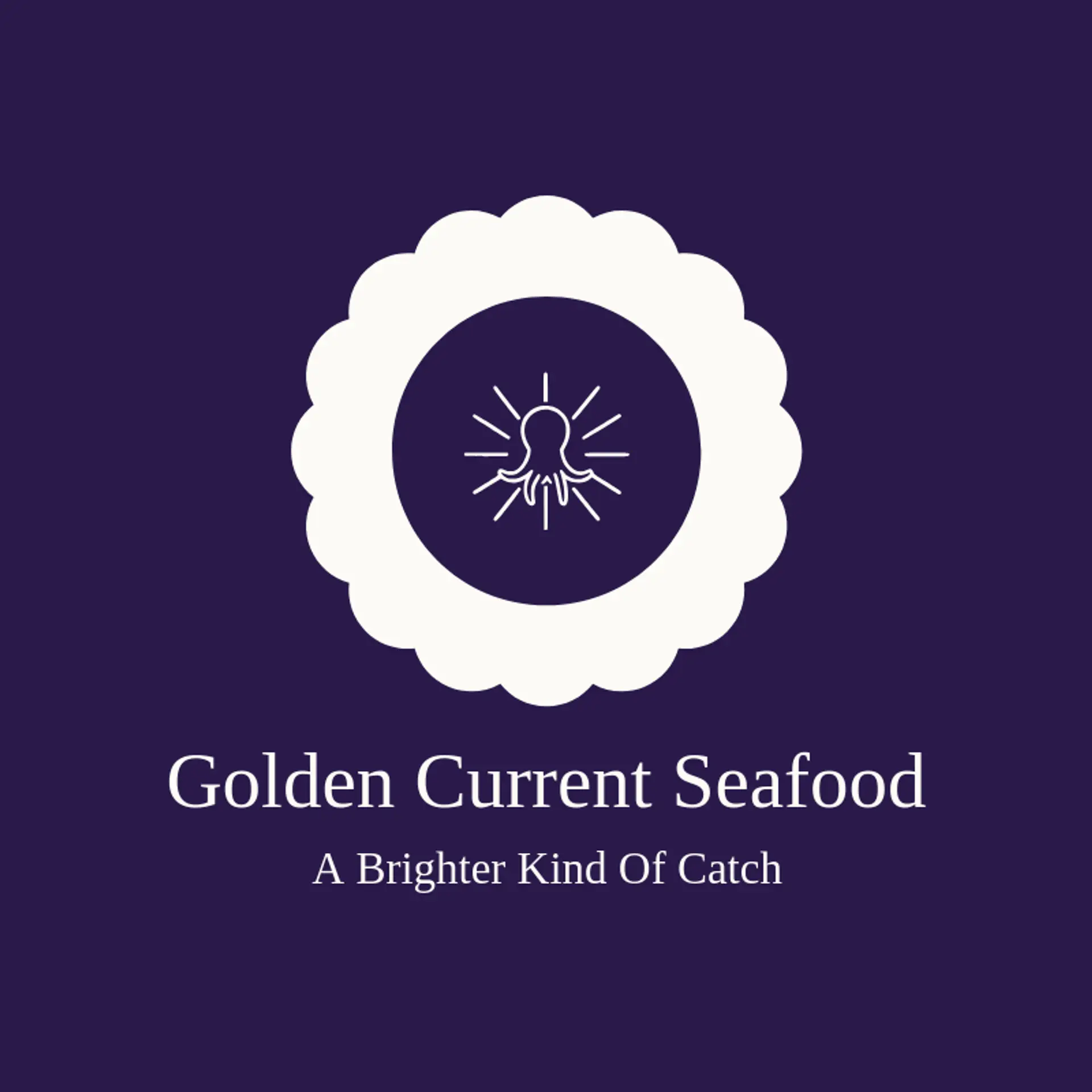 Golden Current Seafood logo for squid