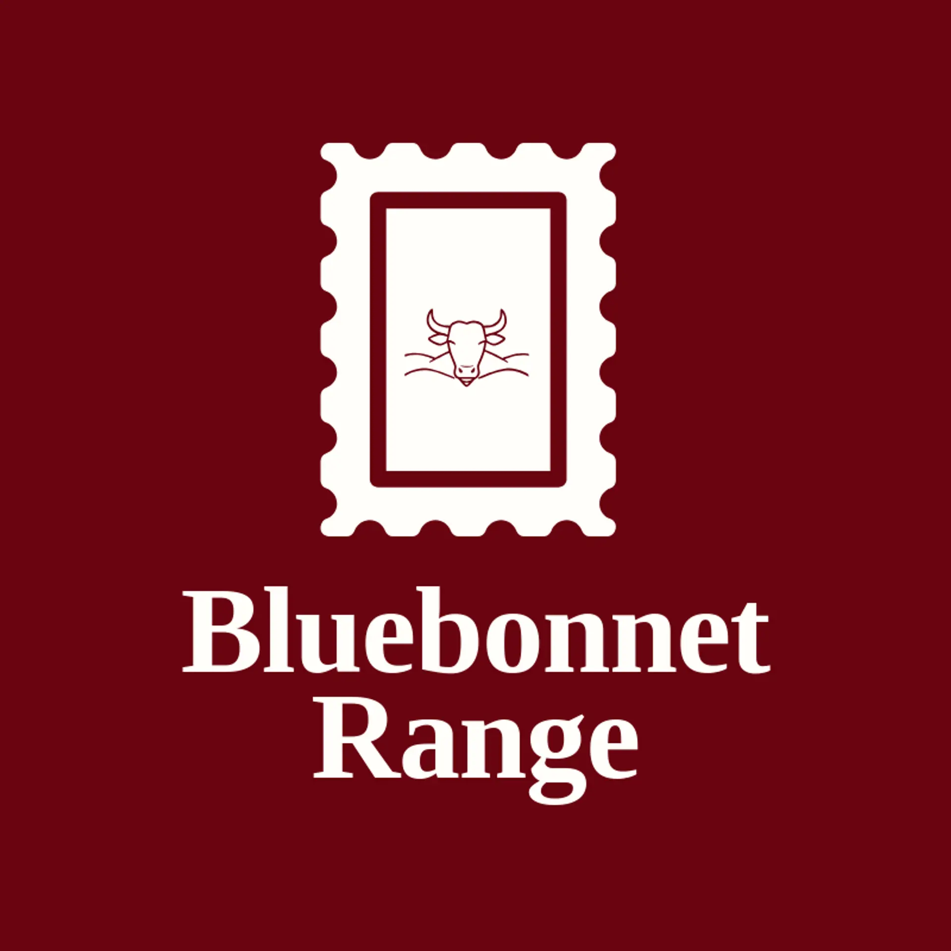 Bluebonnet Range logo for longhorn