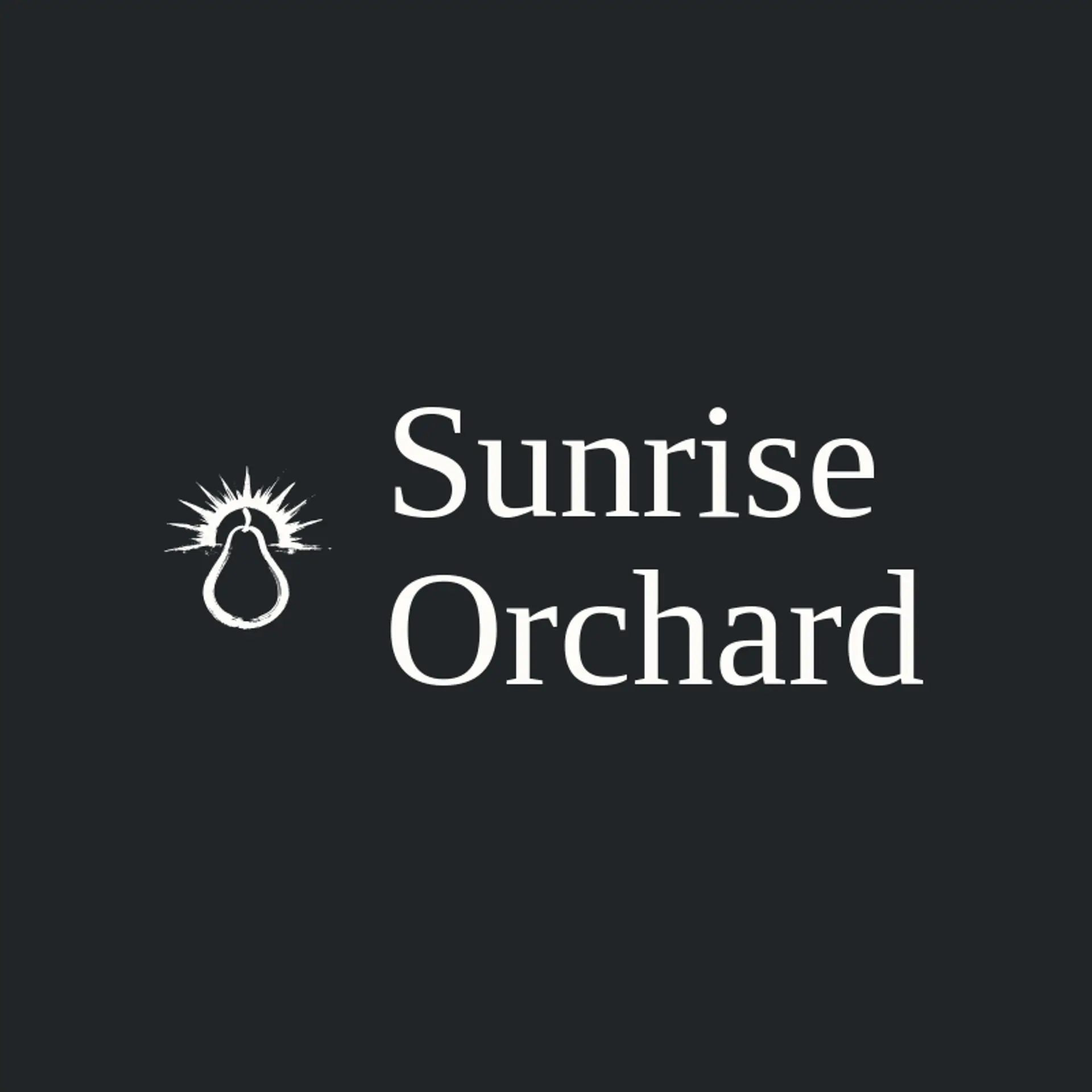 Sunrise Orchard logo for pear