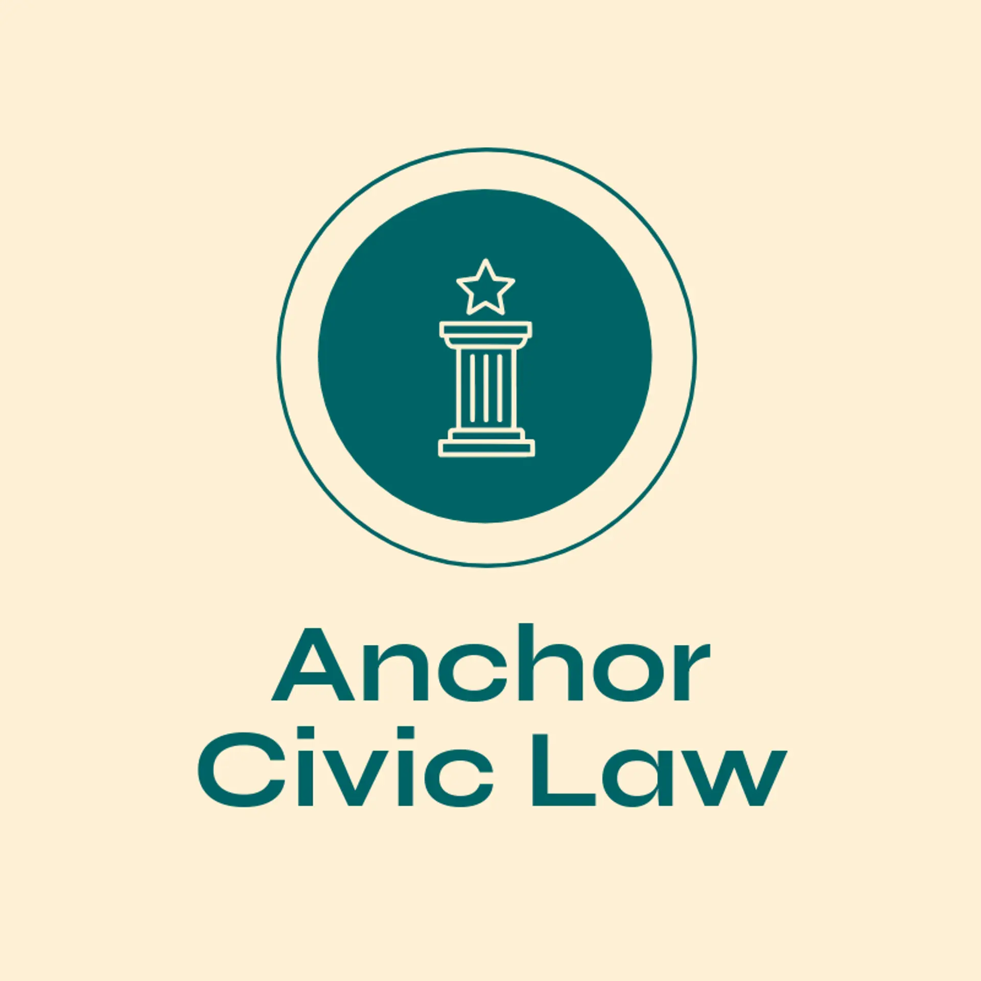 Anchor Civic Law logo for justice