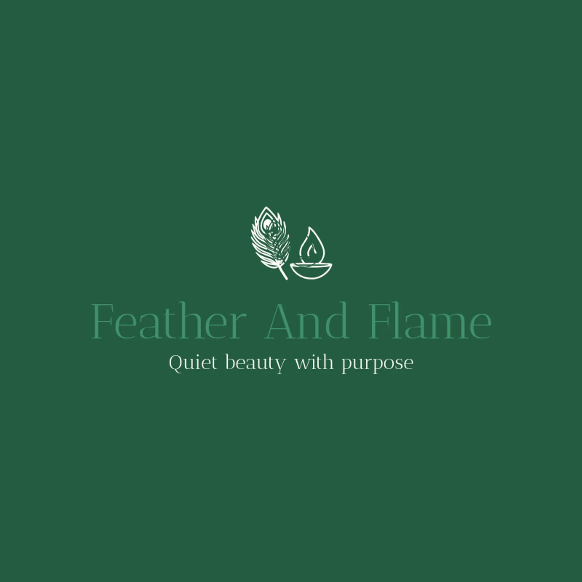 Feather And Flame logo for jainism