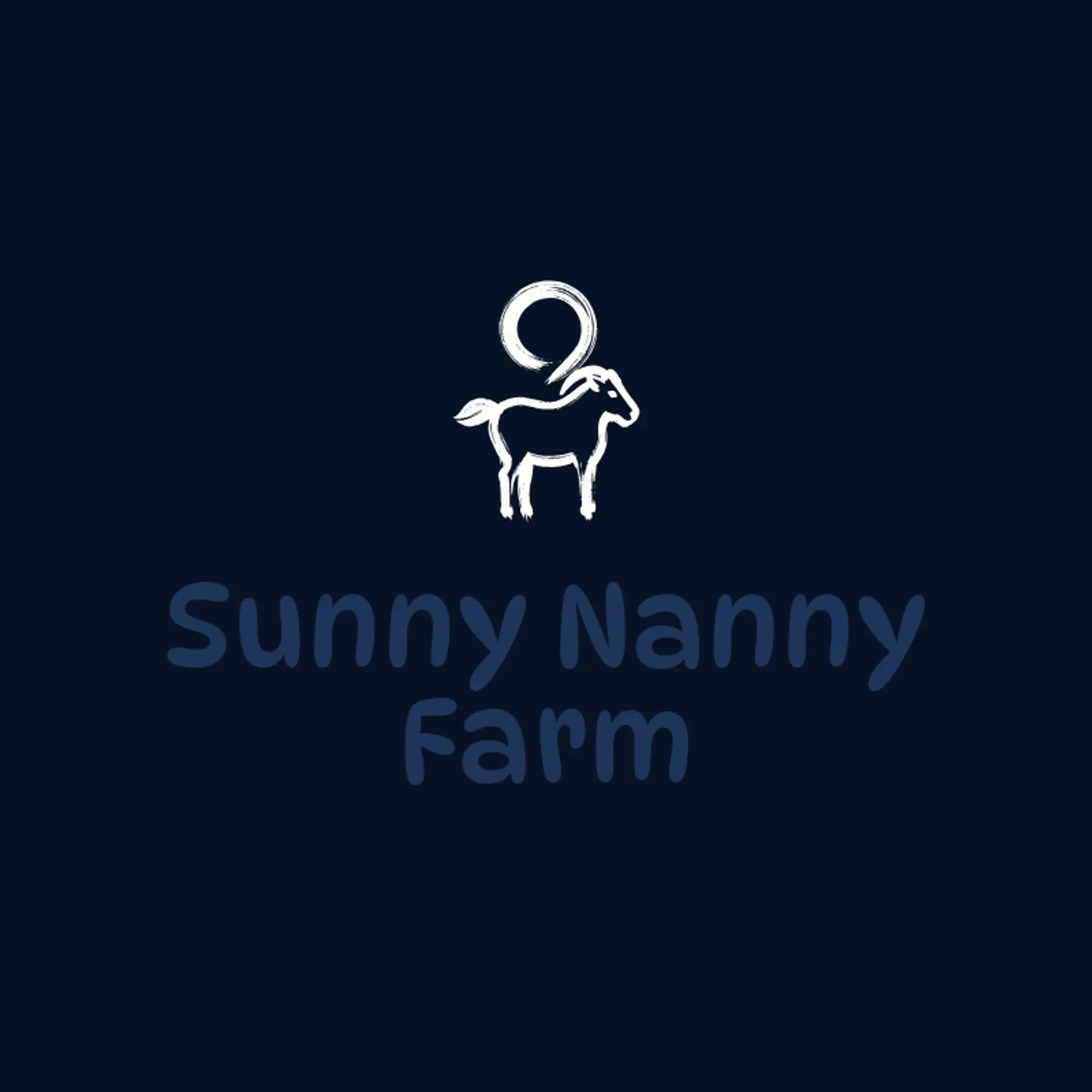 Sunny Nanny Farm logo for goat