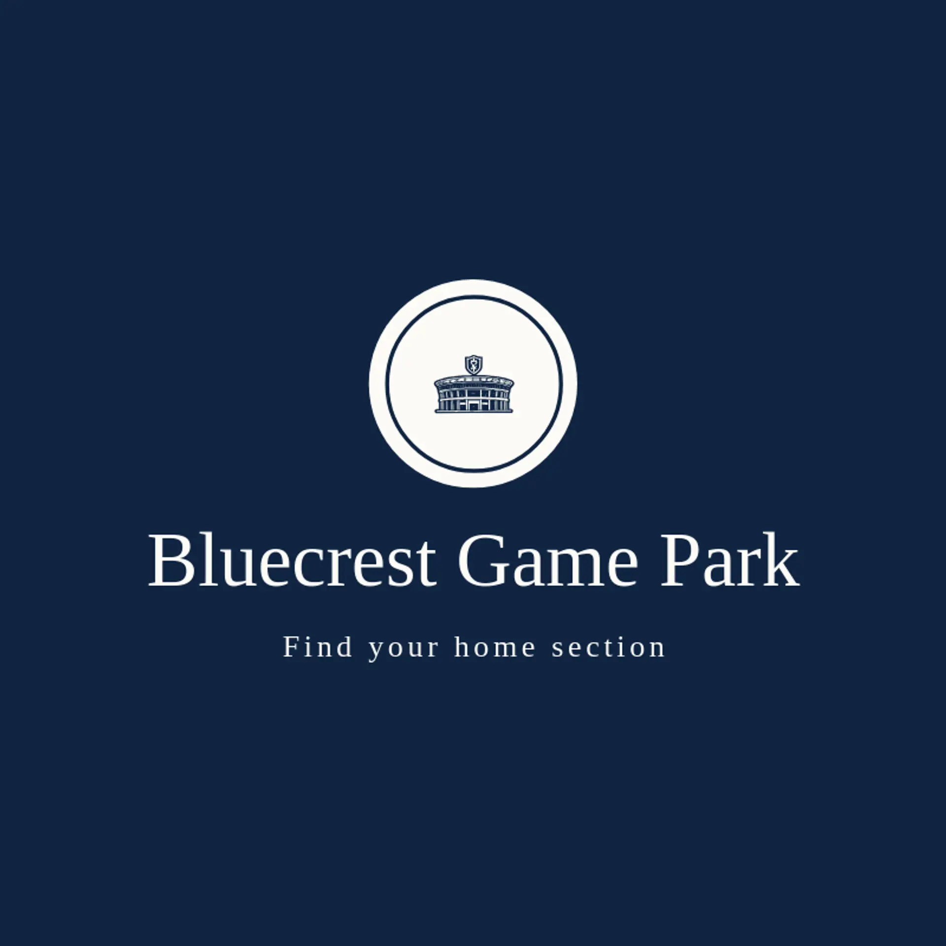 Bluecrest Game Park logo for stadium