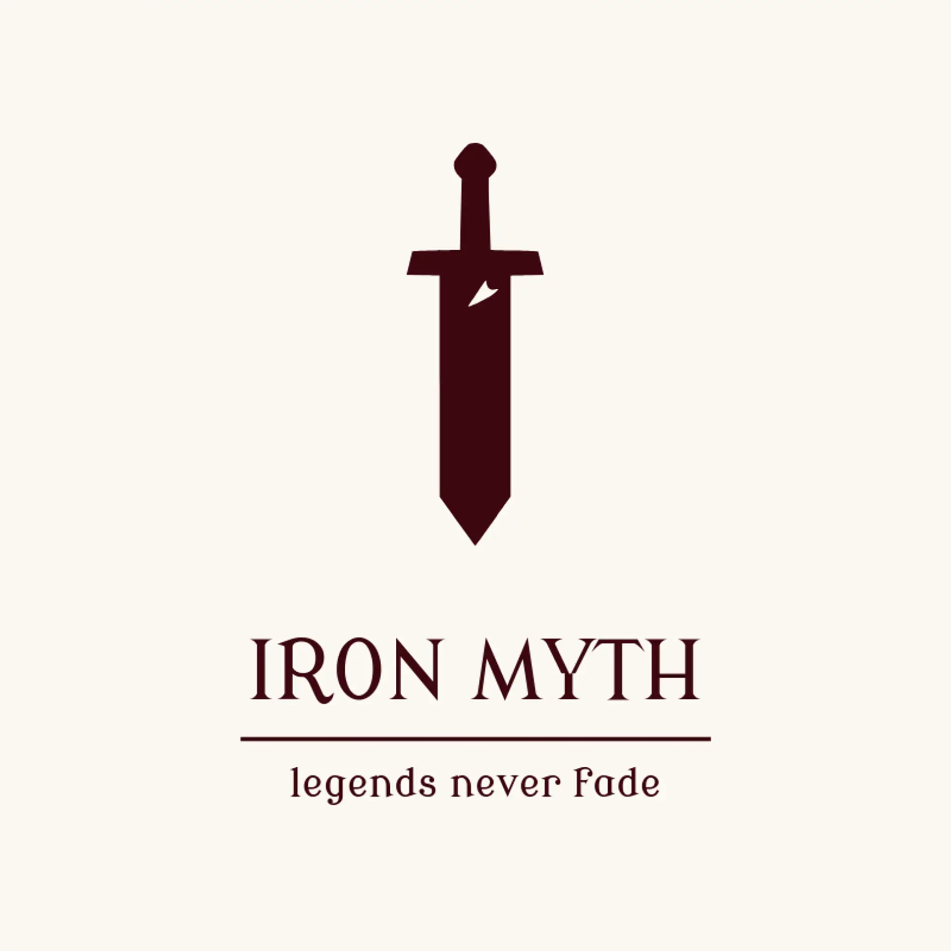 Iron Myth logo for fantasy