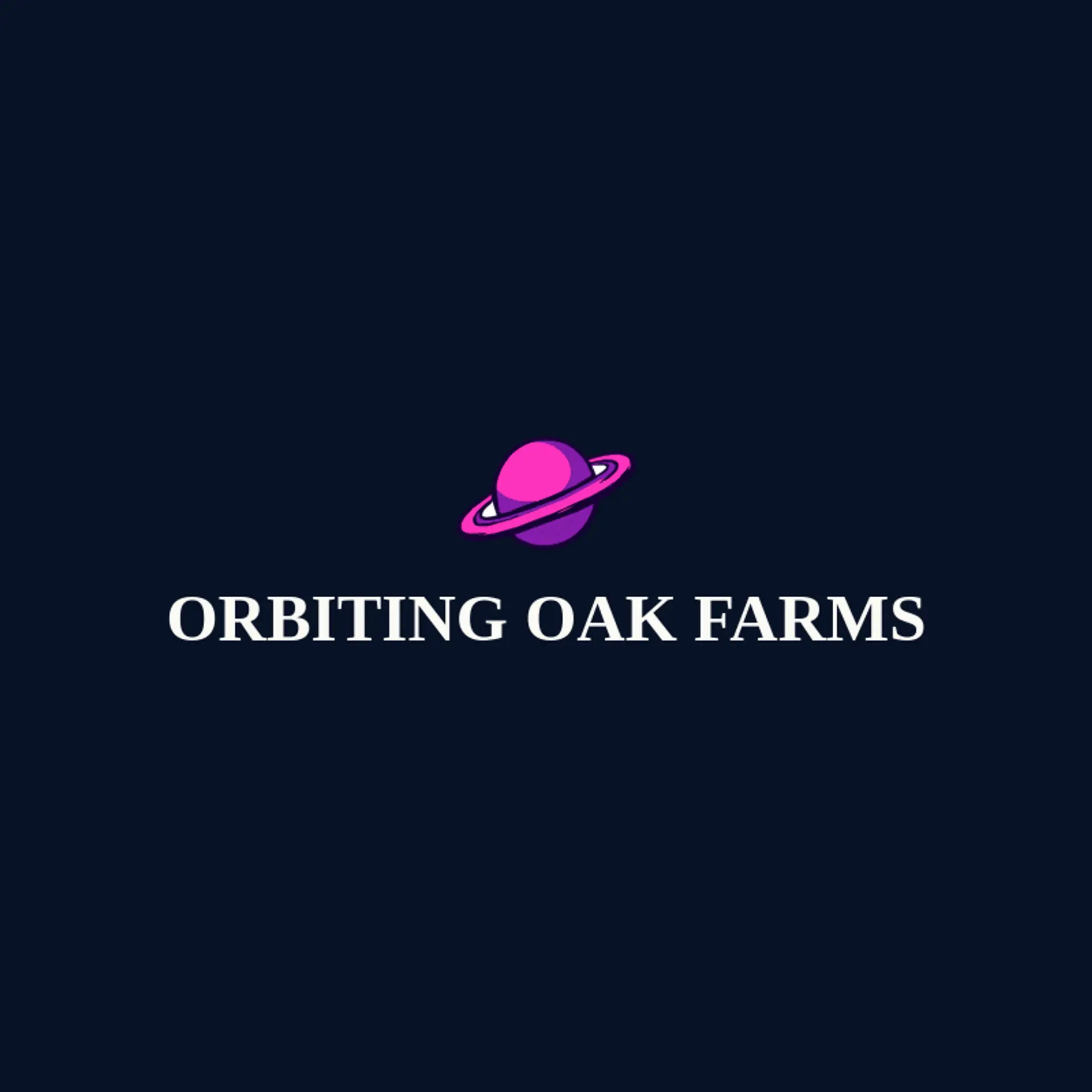 Orbiting Oak Farms logo for saturn