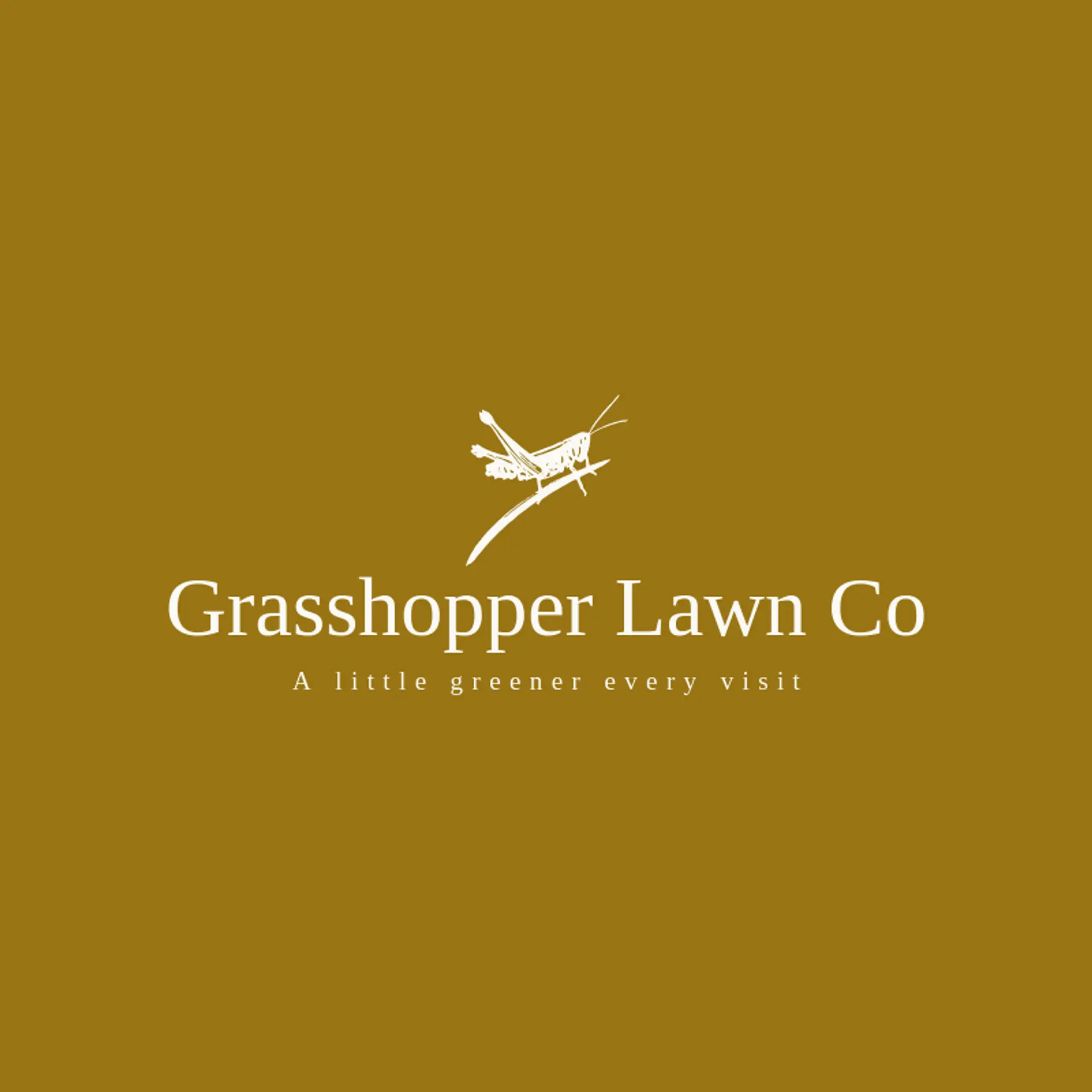 Grasshopper Lawn Co logo for lawn service