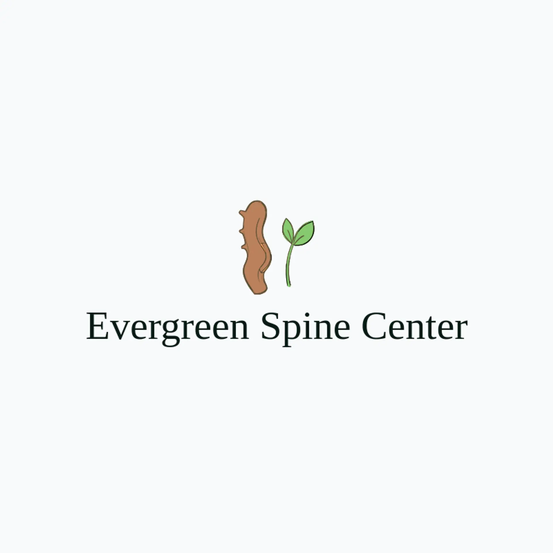 Evergreen Spine Center logo for spine