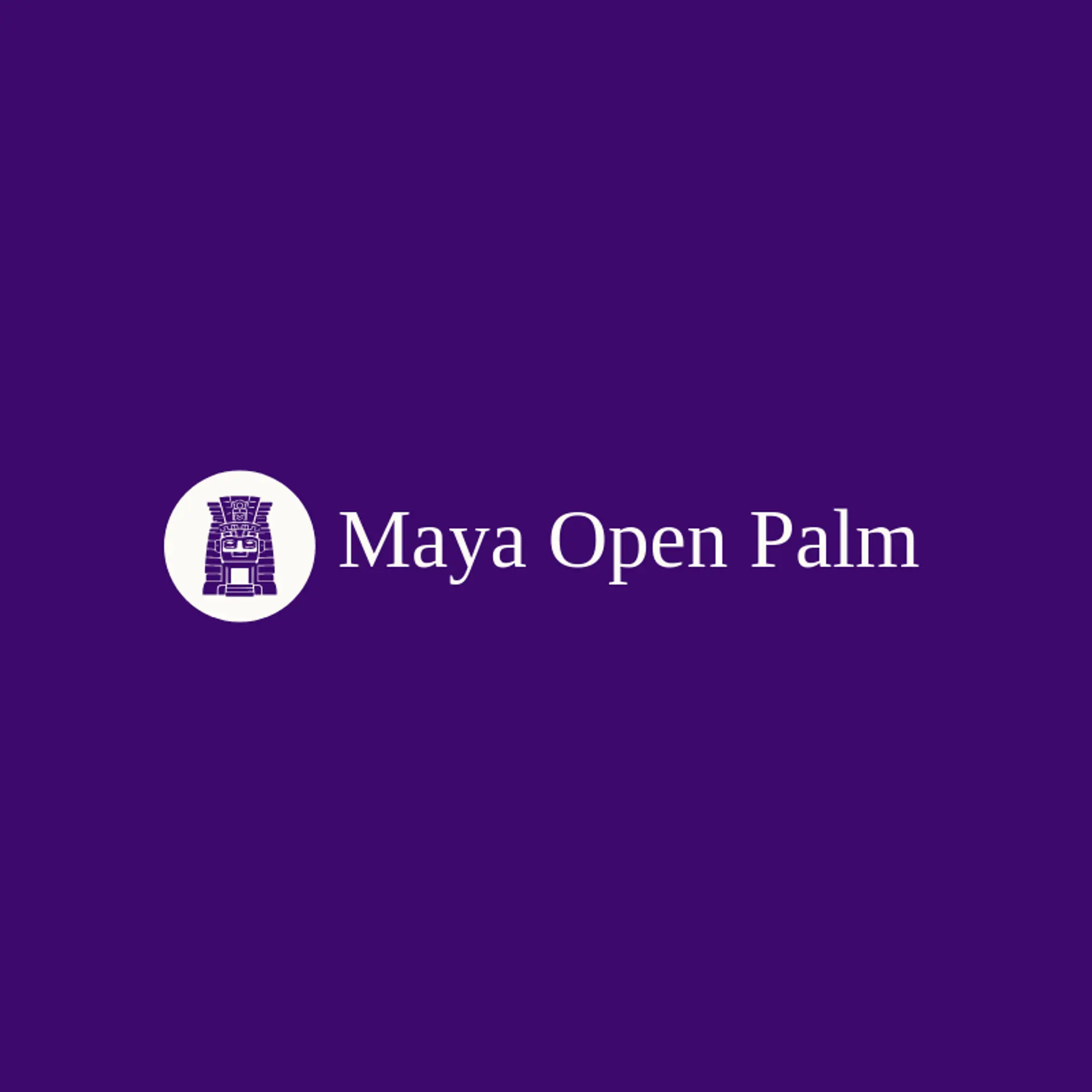 Maya Open Palm logo for maya