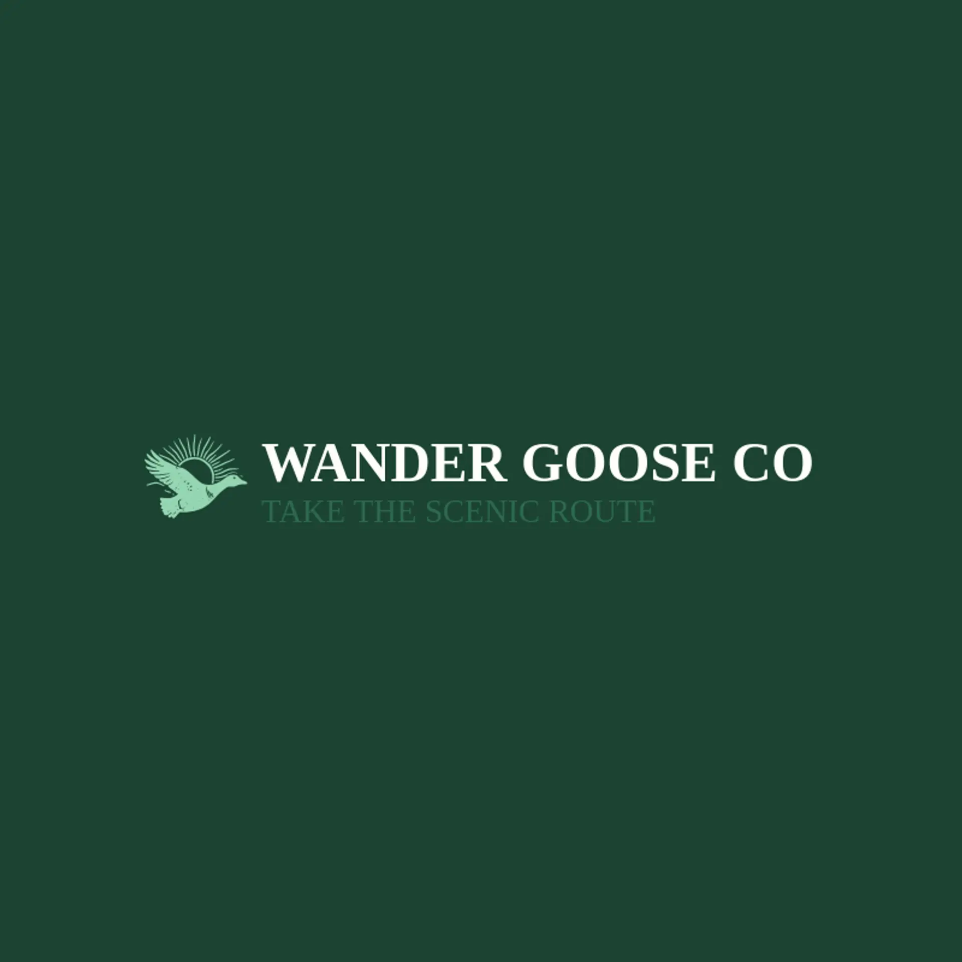 Wander Goose Co logo for goose