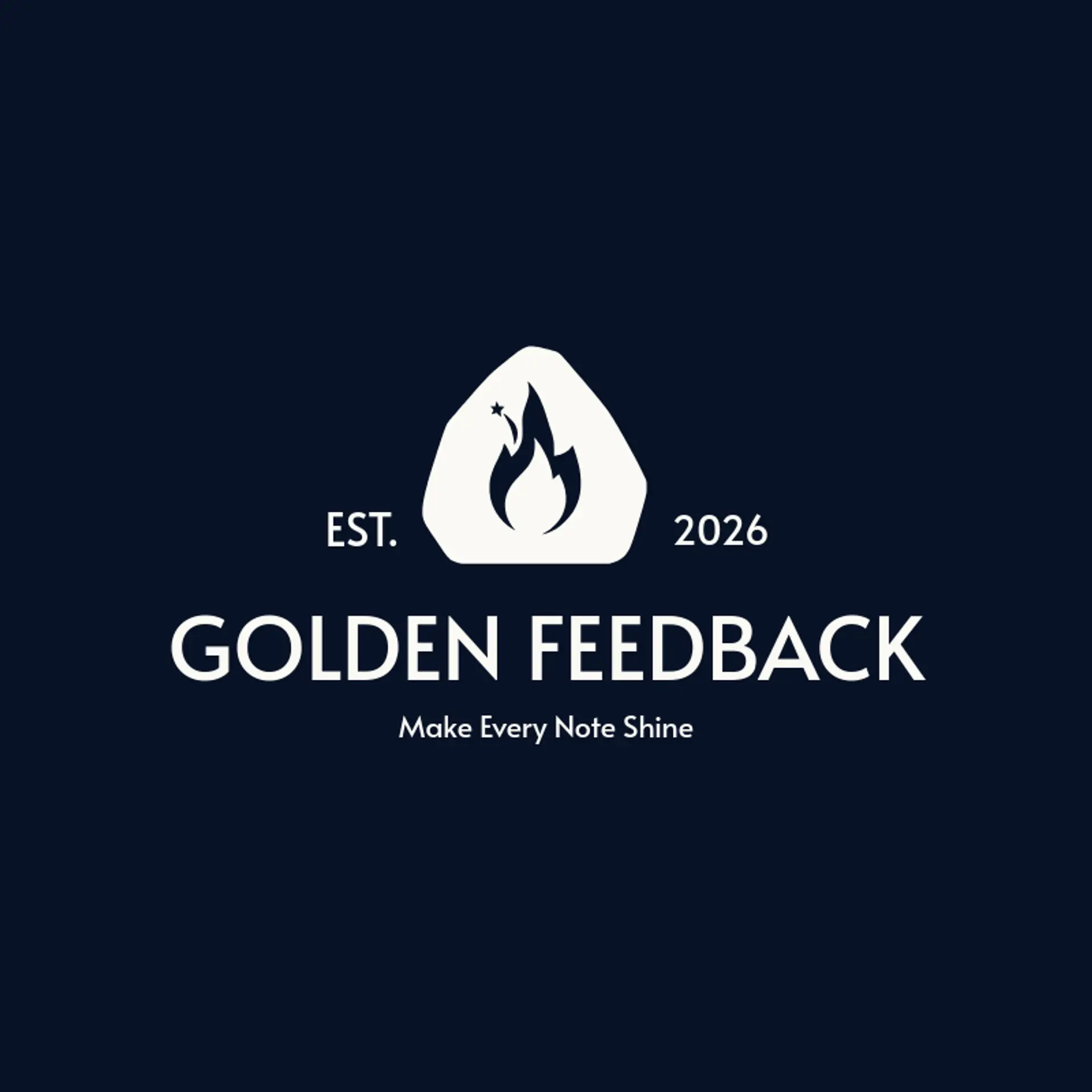 Golden Feedback logo for rock