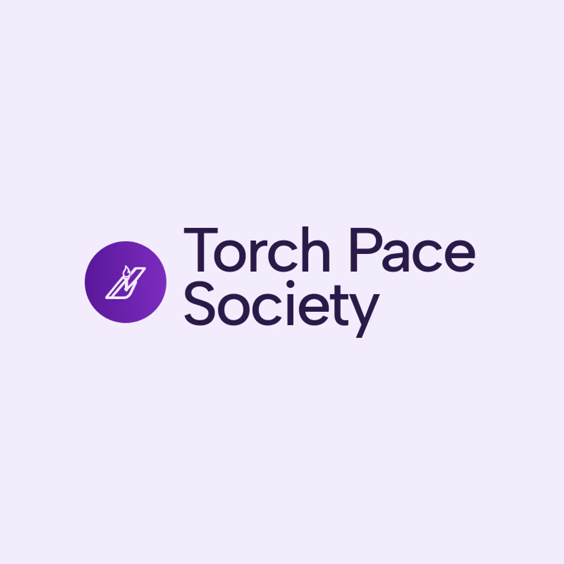 Torch Pace Society logo for track and field