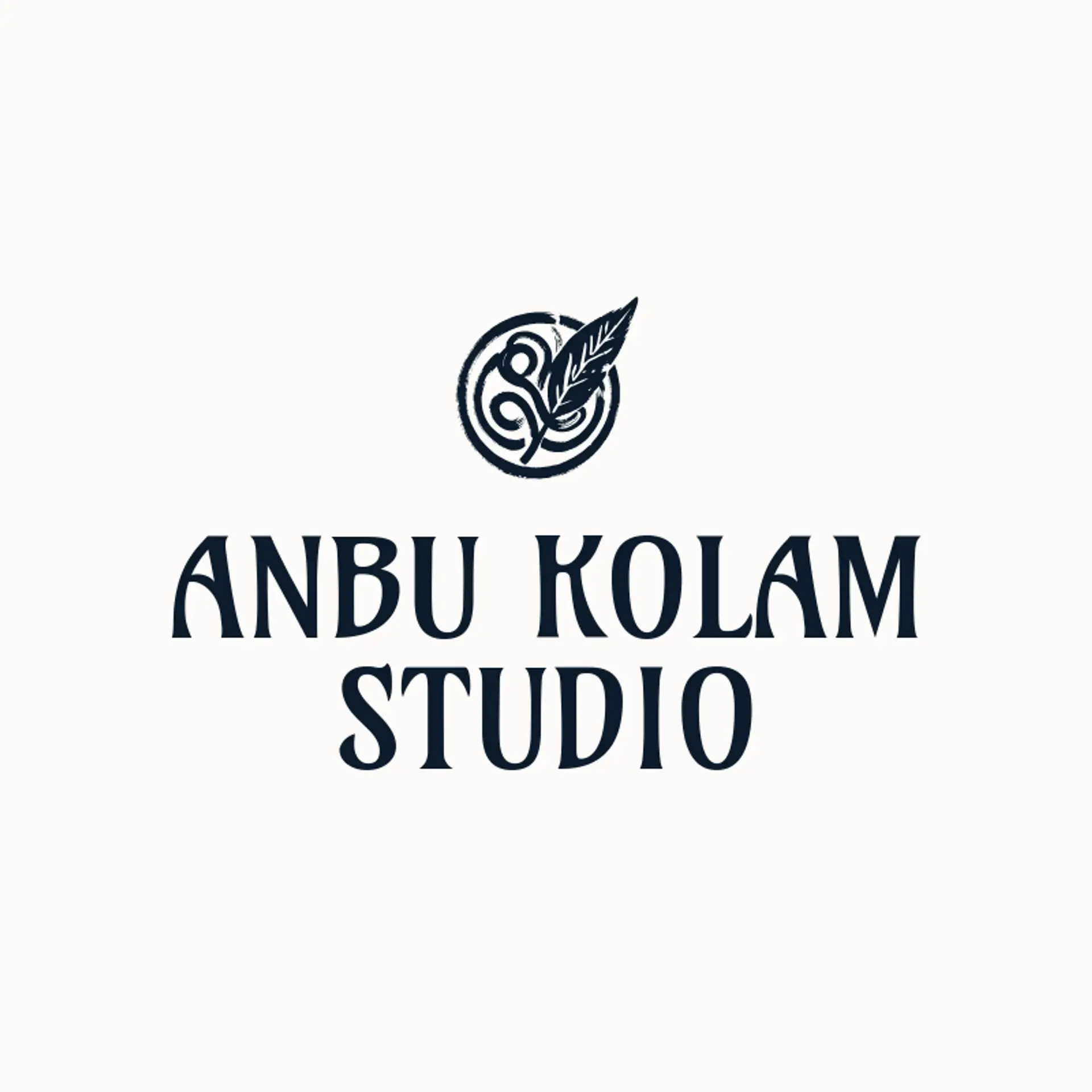 Anbu Kolam Studio logo for tamil
