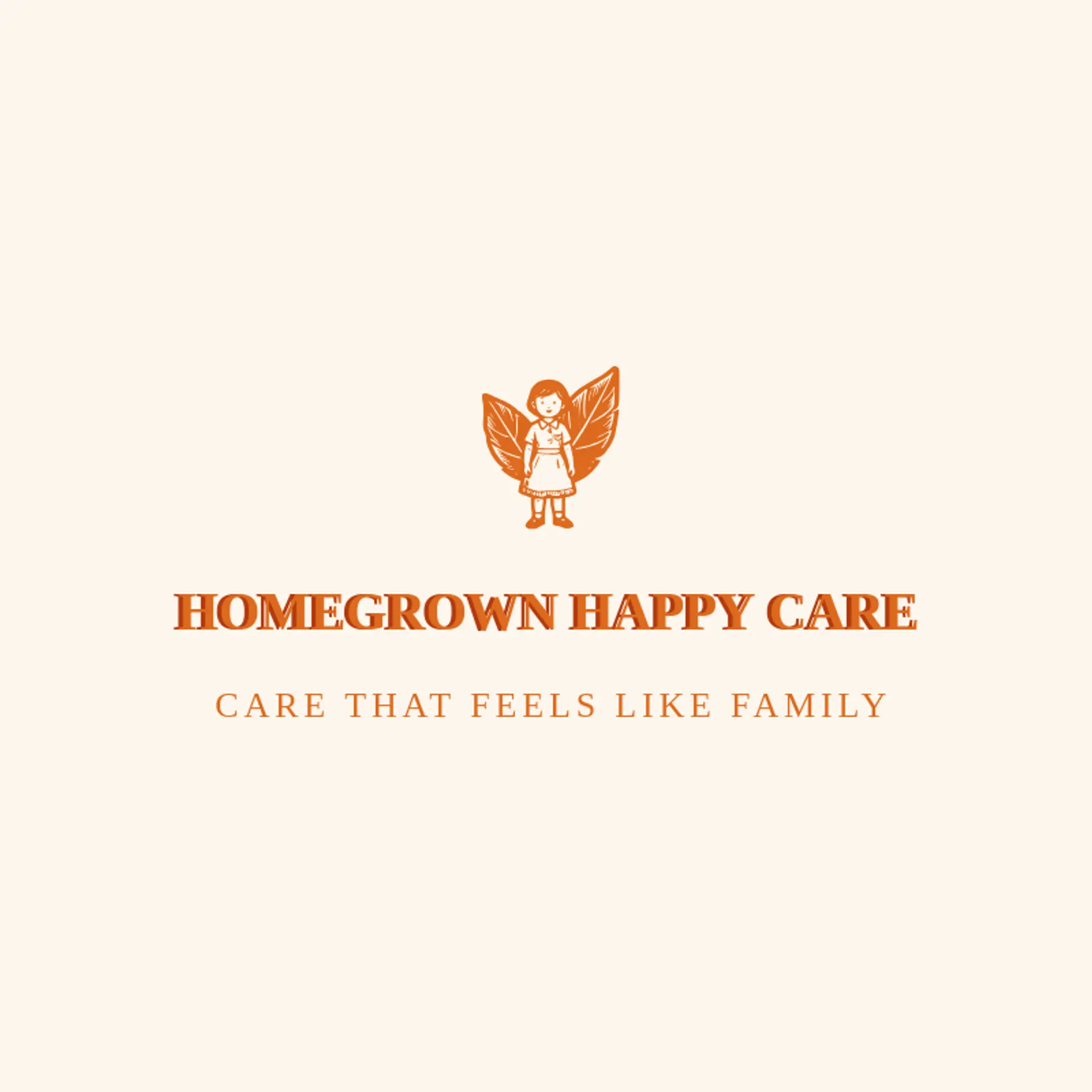 Homegrown Happy Care logo for babysitter