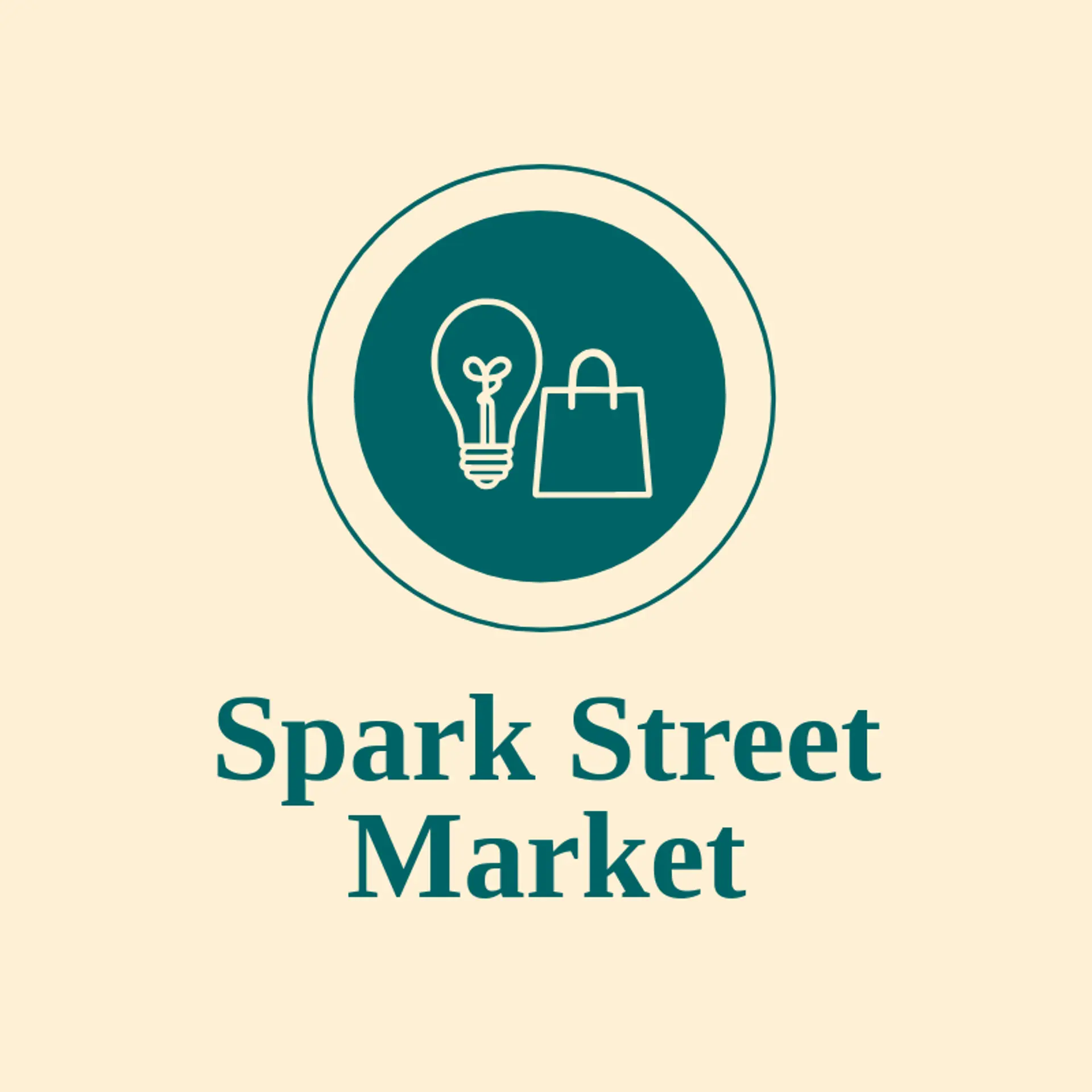 Spark Street Market logo for light bulb
