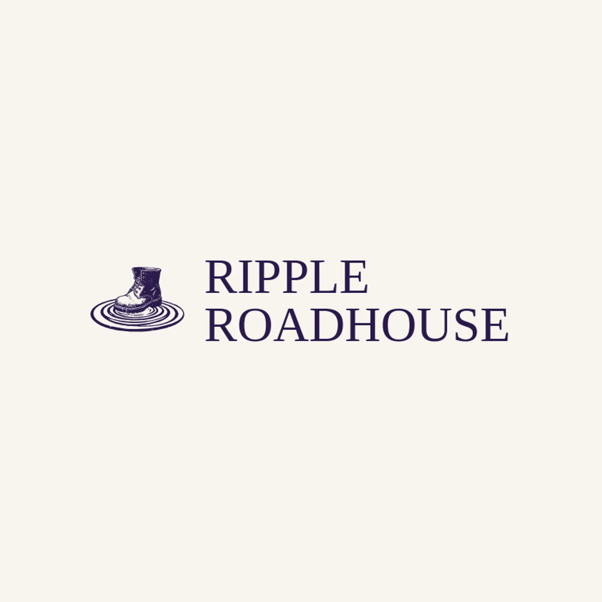 Ripple Roadhouse logo for rain