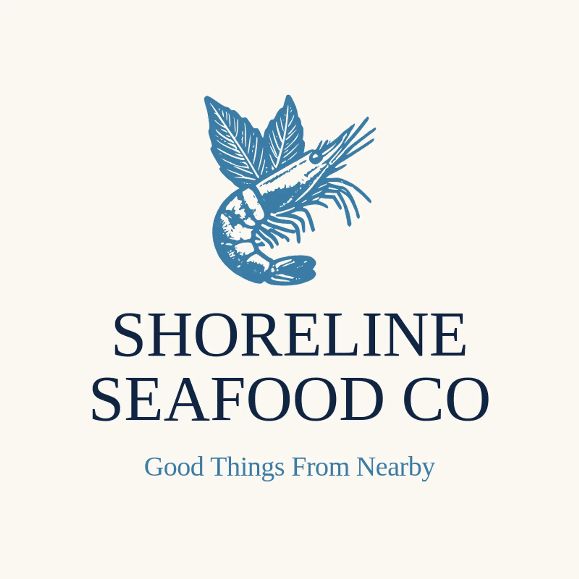 Shoreline Seafood Co logo for shrimp
