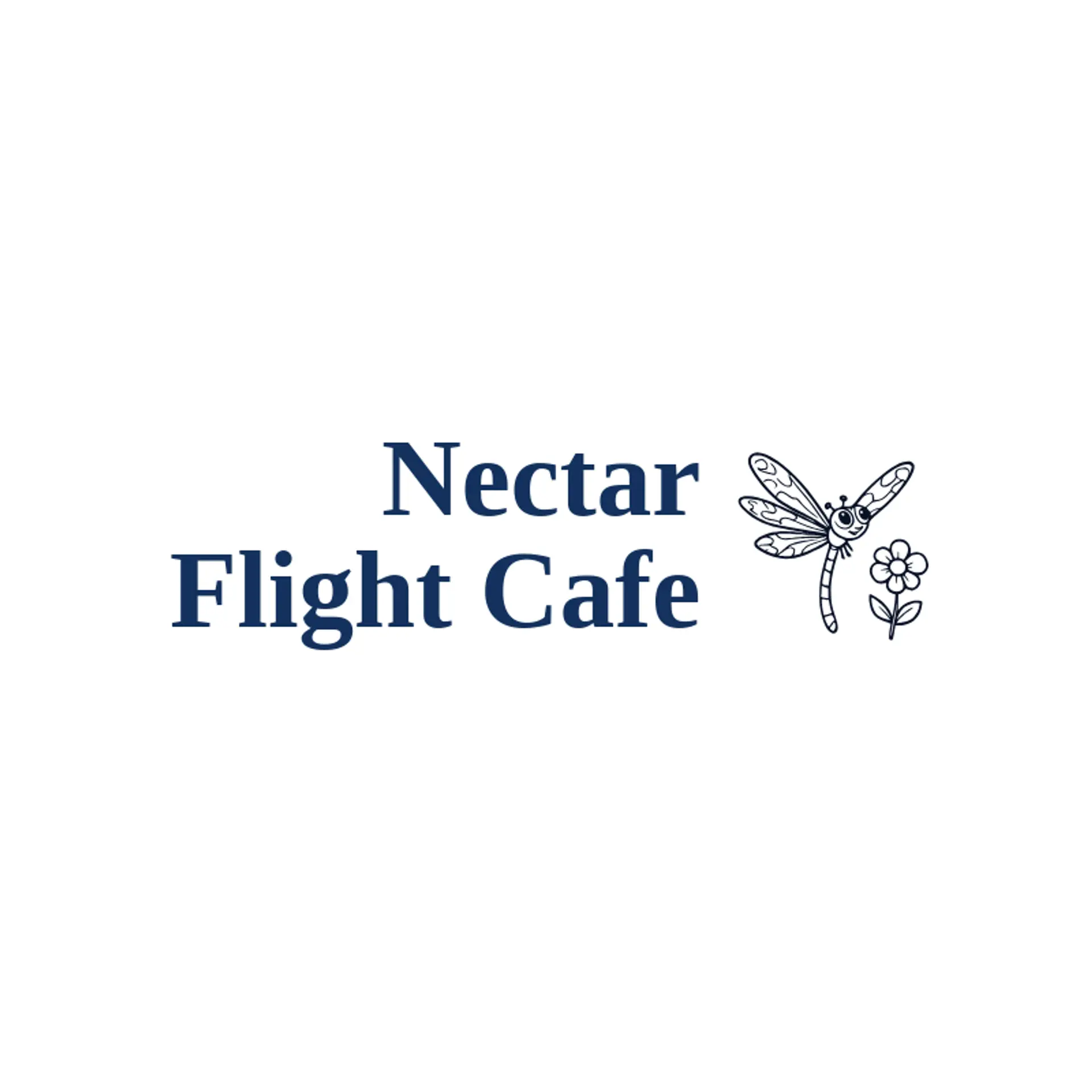 Nectar Flight Cafe logo for dragonfly