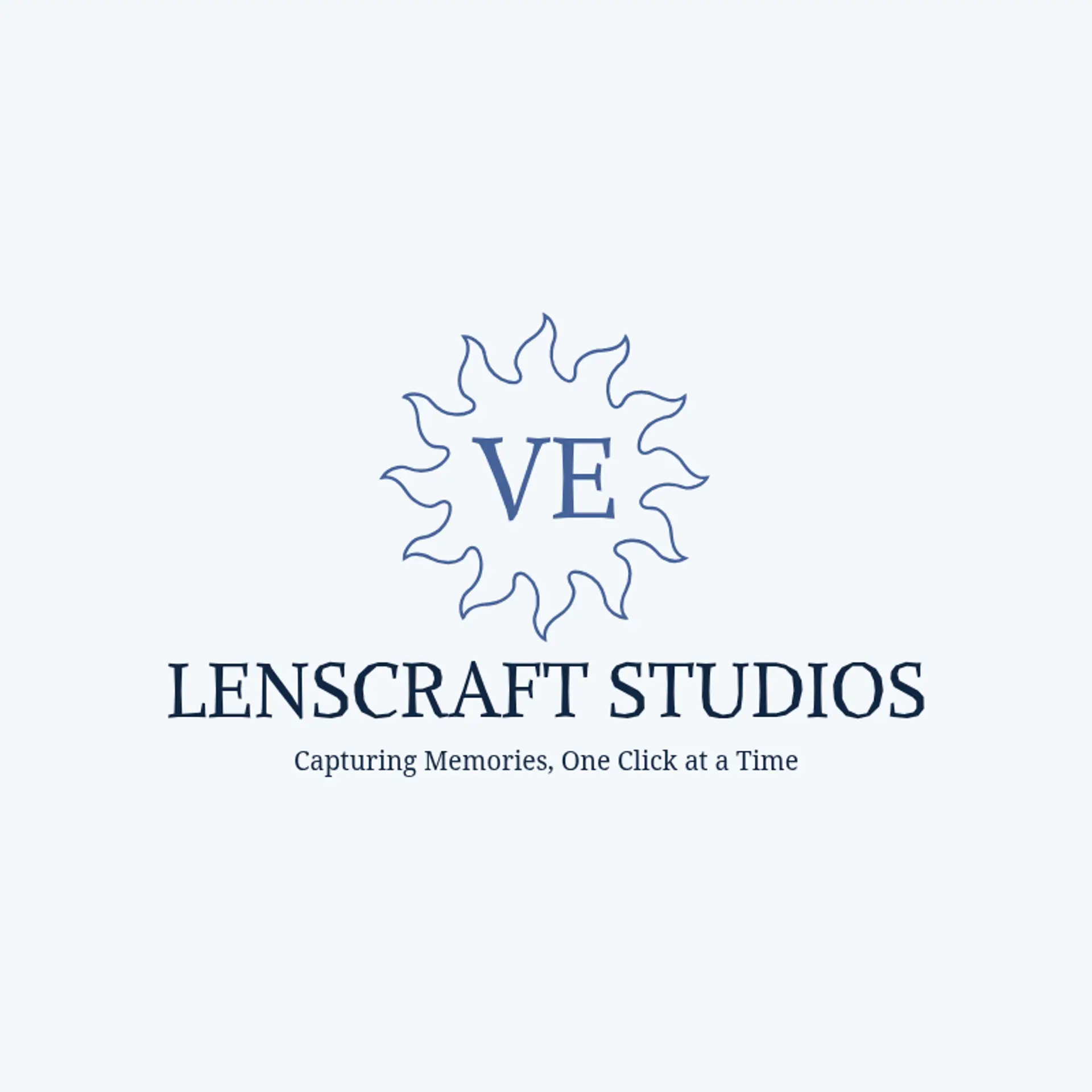 LensCraft Studios logo for photography business