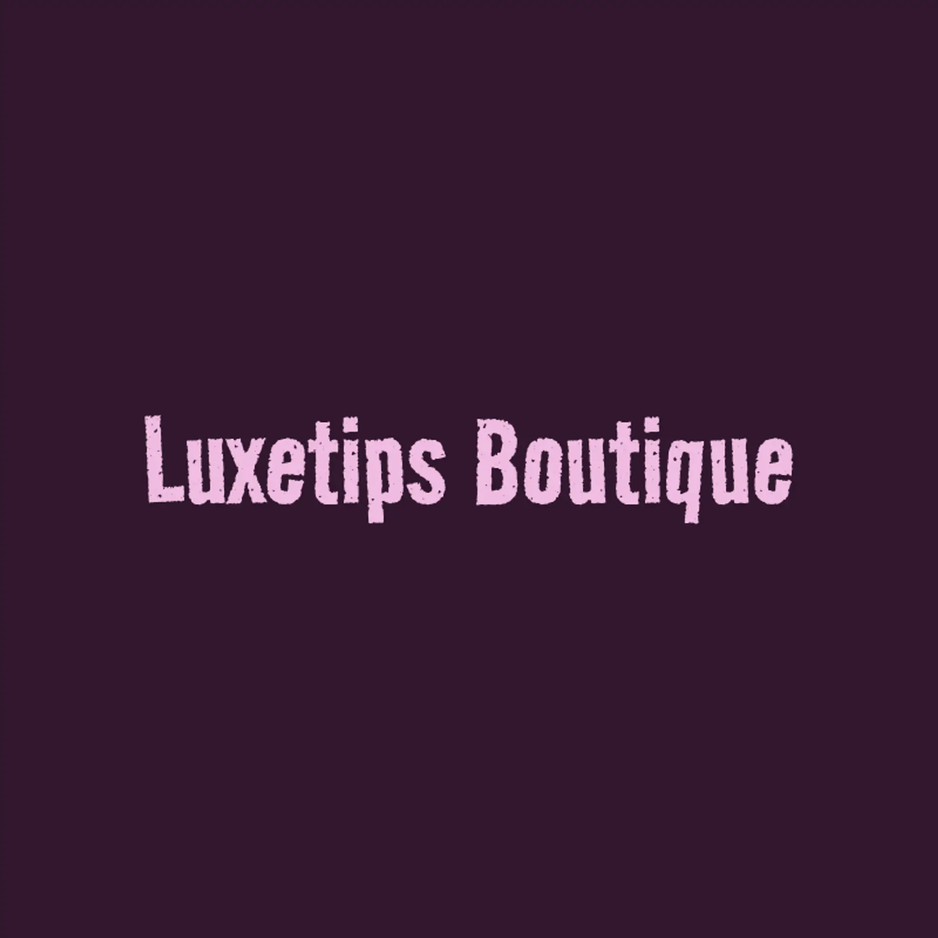 LuxeTips Boutique logo for nail salon