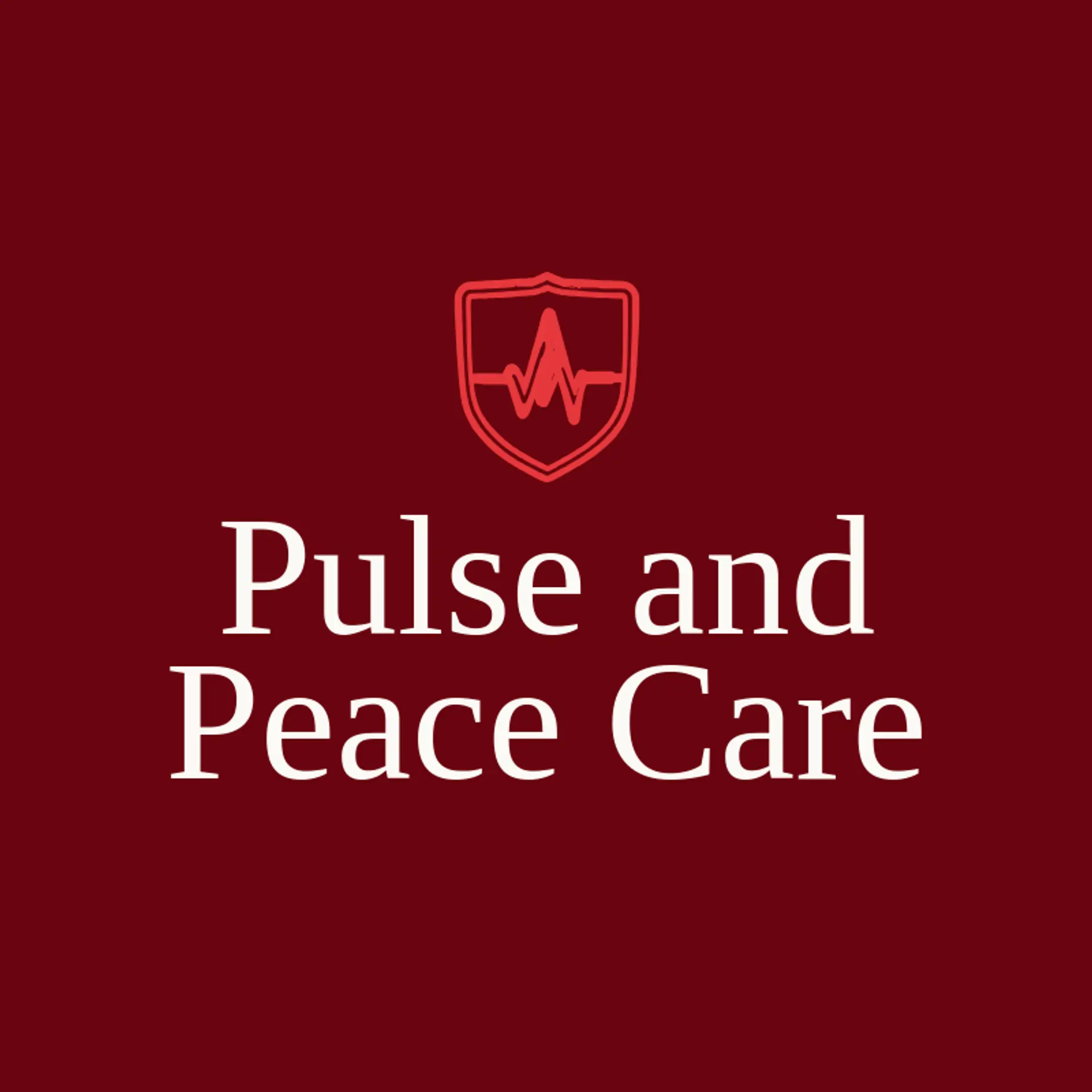 Pulse and Peace Care logo for health care