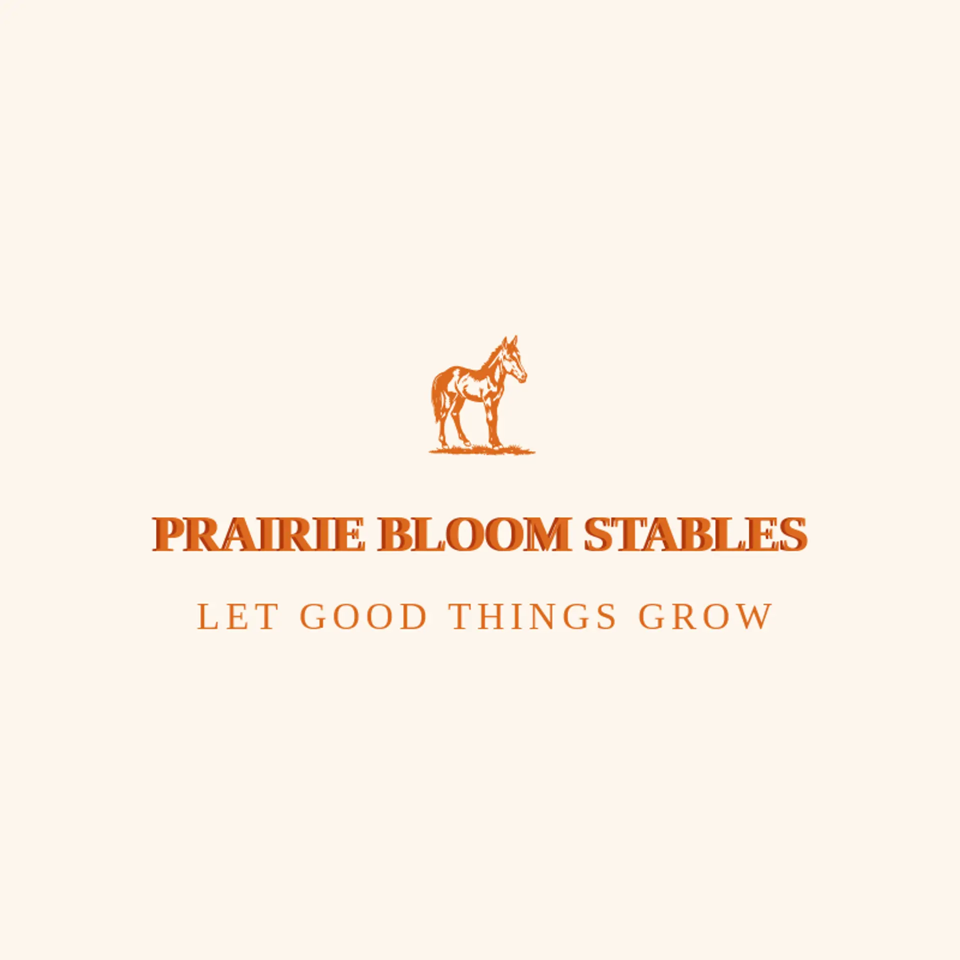 Prairie Bloom Stables logo for colt